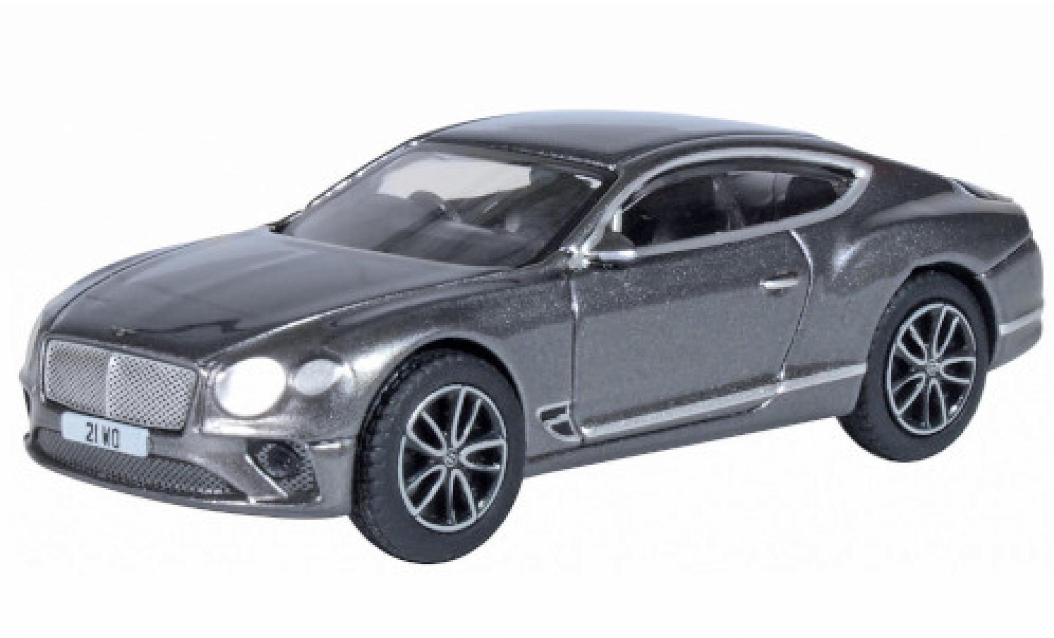 Bentley Continental 1/76 Oxford GT metallic grijs RHD modelauto