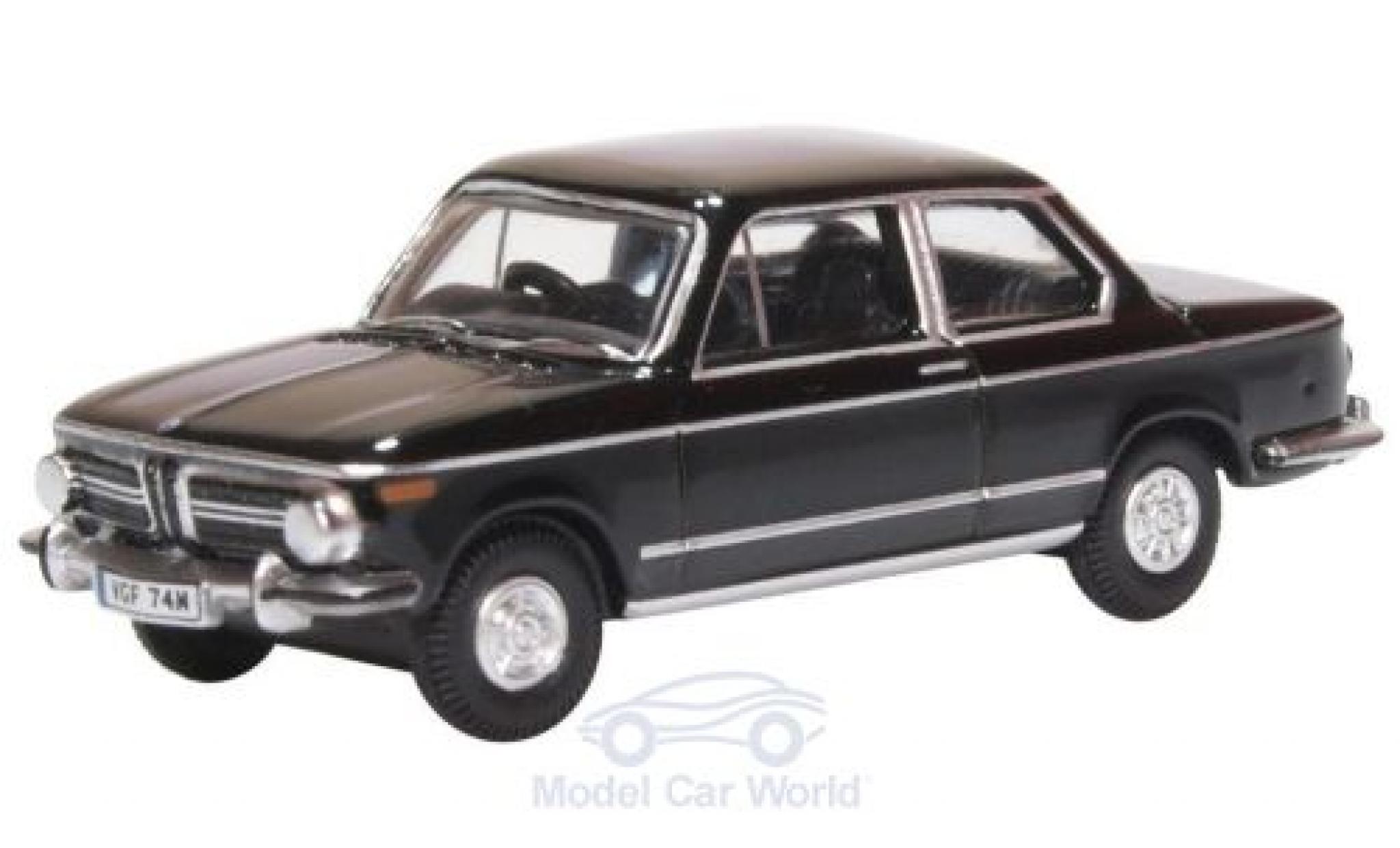 Bmw 2002 1/76 Oxford zwart modelauto