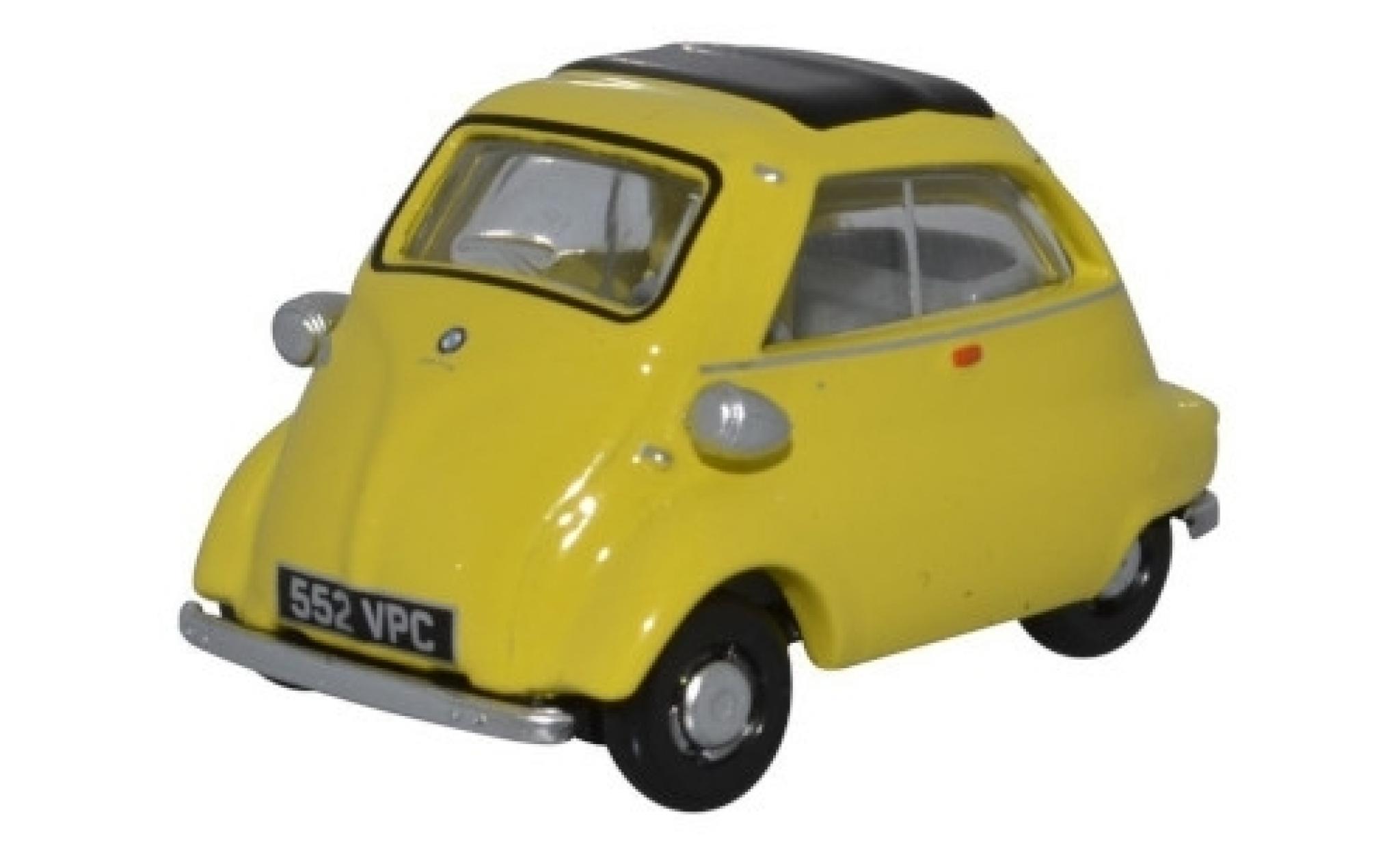 Bmw Isetta 1/76 Oxford geel modelauto