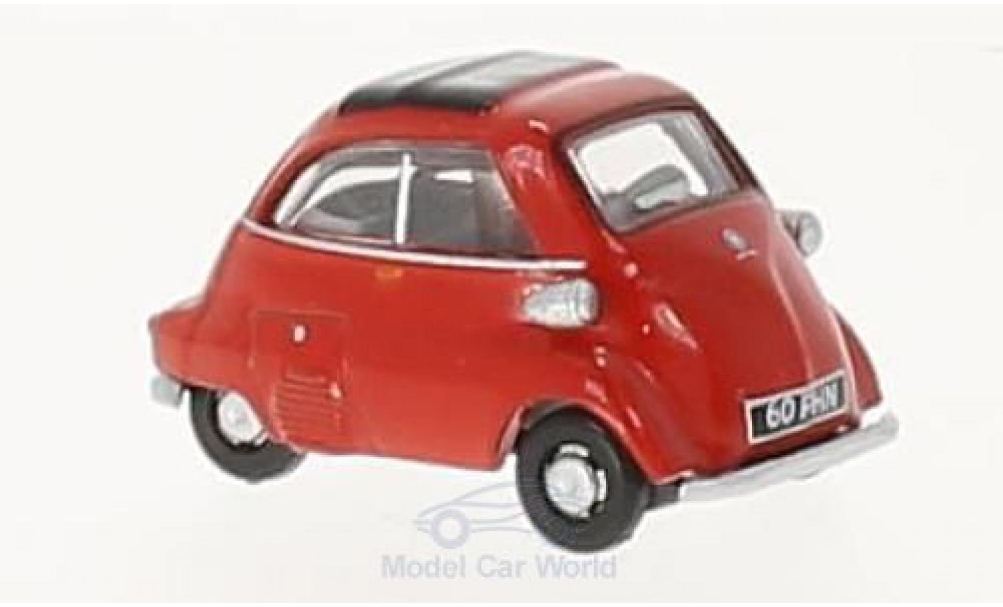 Bmw Isetta 1/76 Oxford rood modelauto