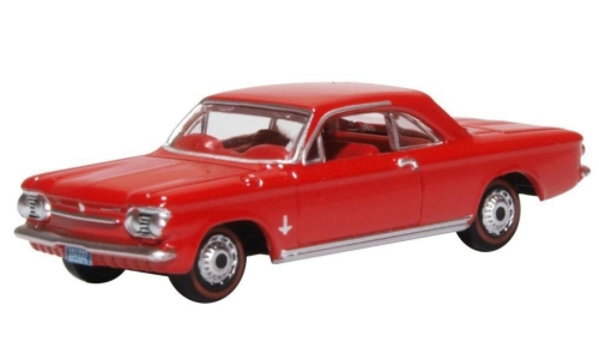 Chevrolet Corvair 1/87 Oxford Coupe rood 1963 modelauto