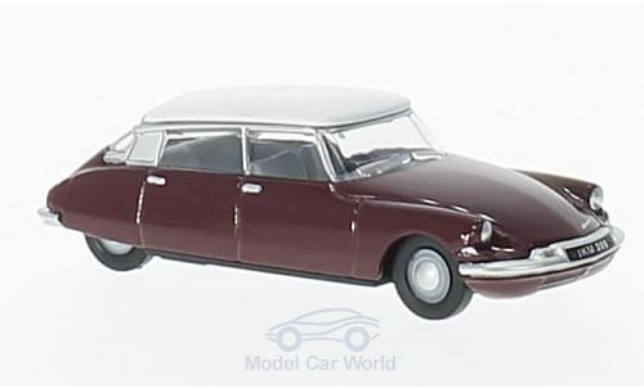 Citroen DS 19 1/76 Oxford 19 rood/wit modelauto