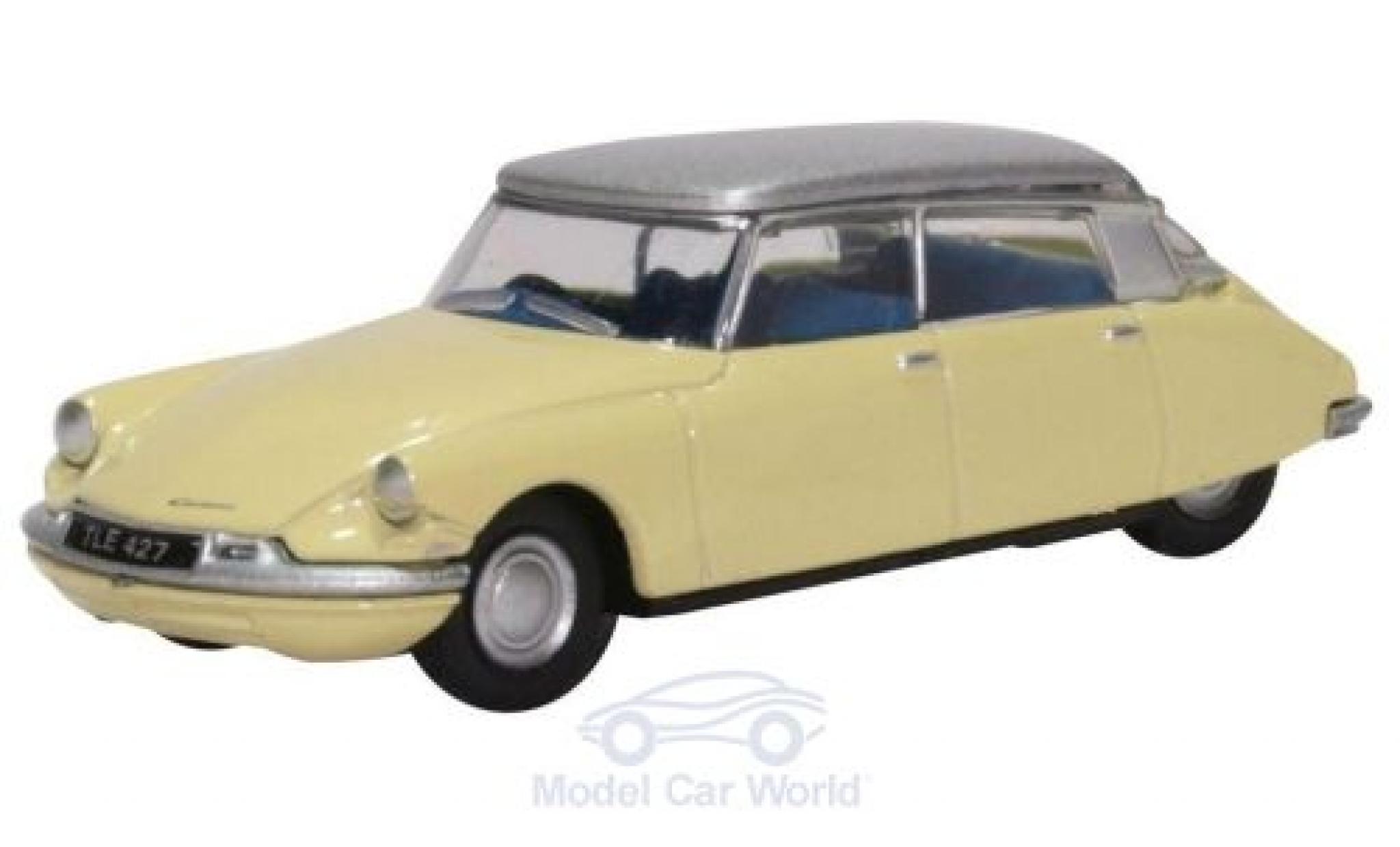 Citroen DS 1/76 Oxford 19 geel/grijs modelauto