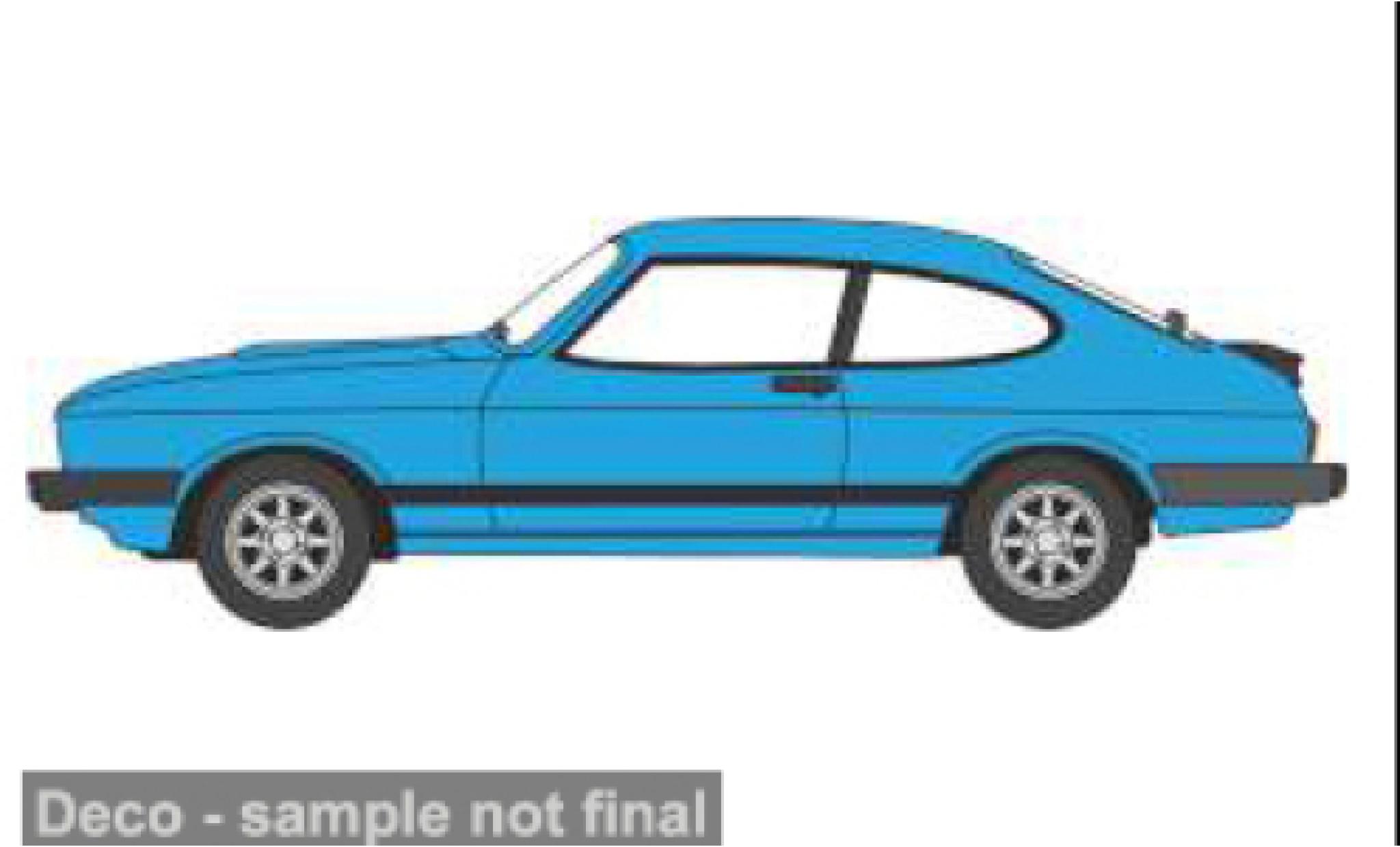 Ford Capri 1/76 Oxford MK II blauw 1:76 modelauto