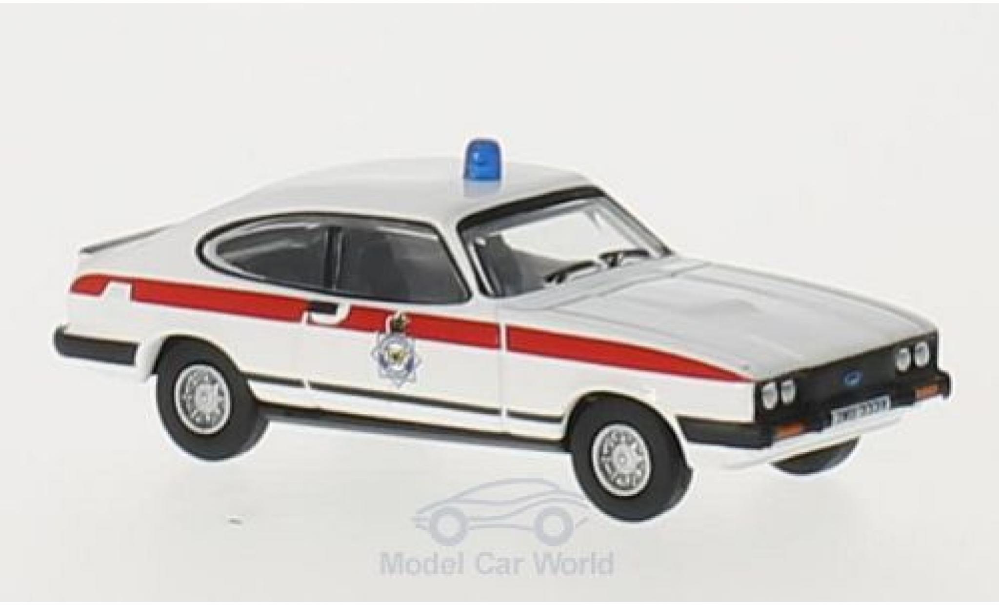 Ford Capri 1/76 Oxford MkIII RHD Merseyside Politie modelauto