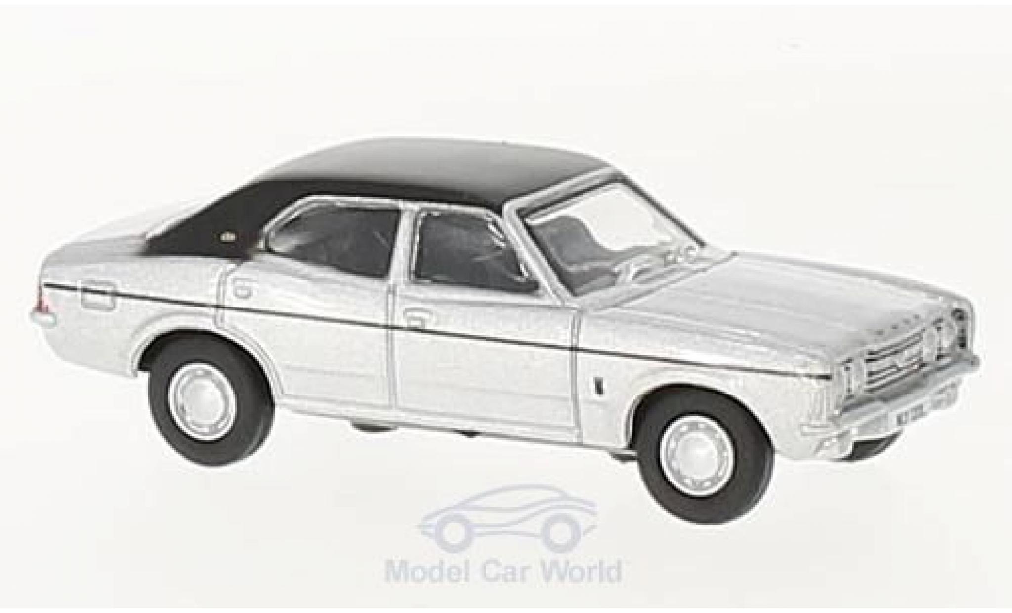 Ford Cortina 1/76 Oxford MKIII grijs/zwart modelauto