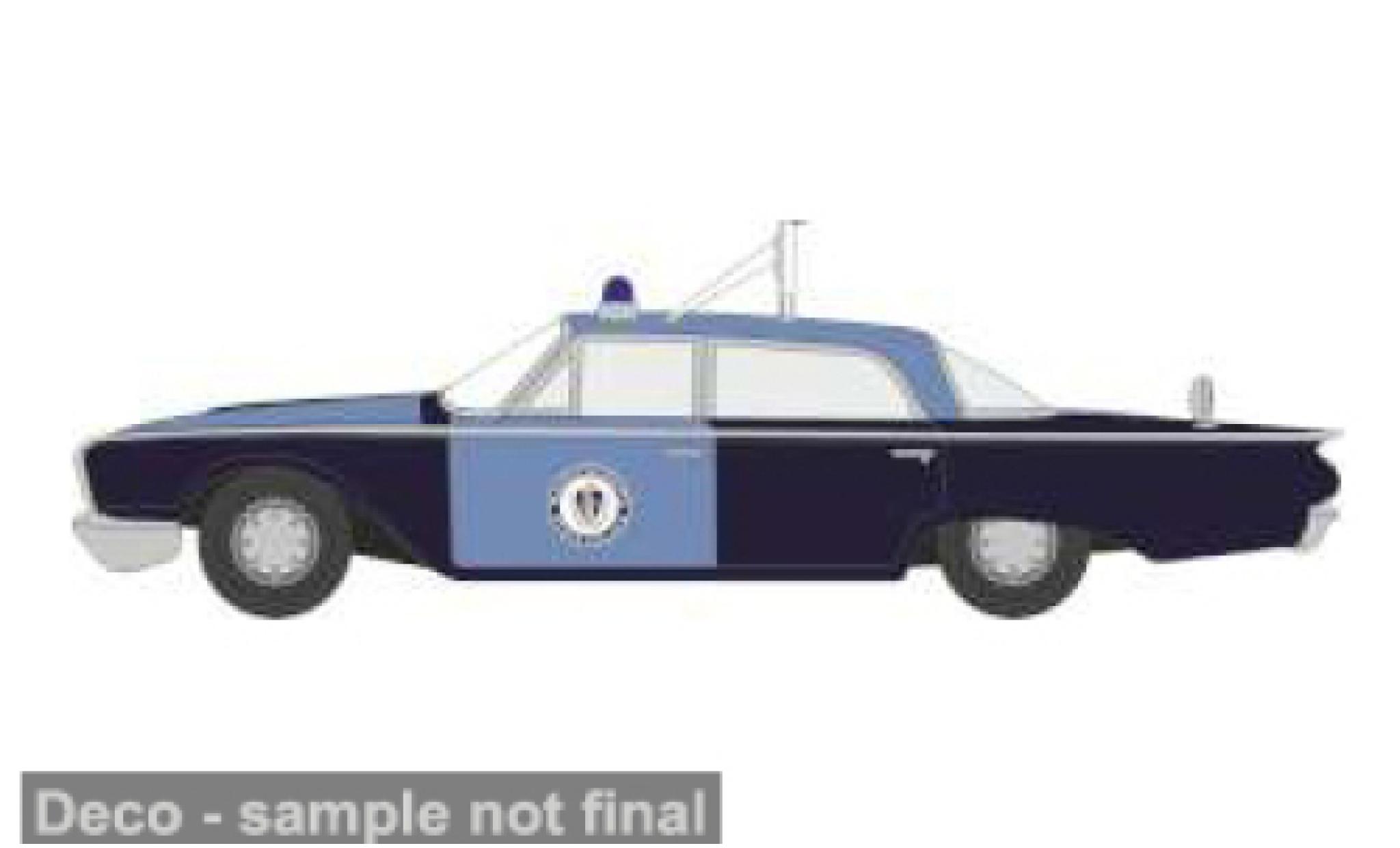 Ford Fairlane 1/87 Oxford Sedan 1960 Massachusetts State Politie Radar Car 1:87 modelauto