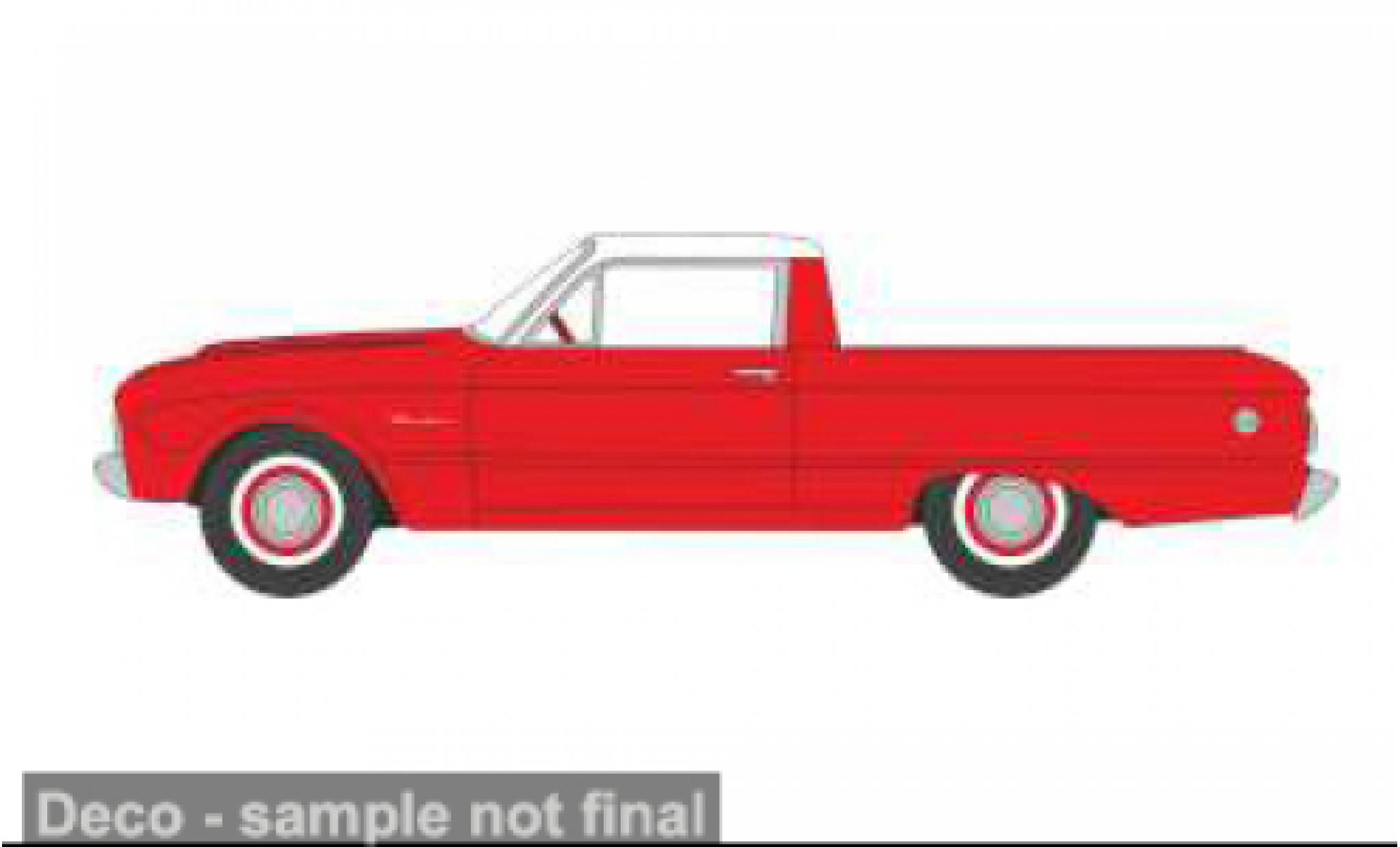 Ford Falcon 1/87 Oxford Ranchero rood/wit 1:87 modelauto