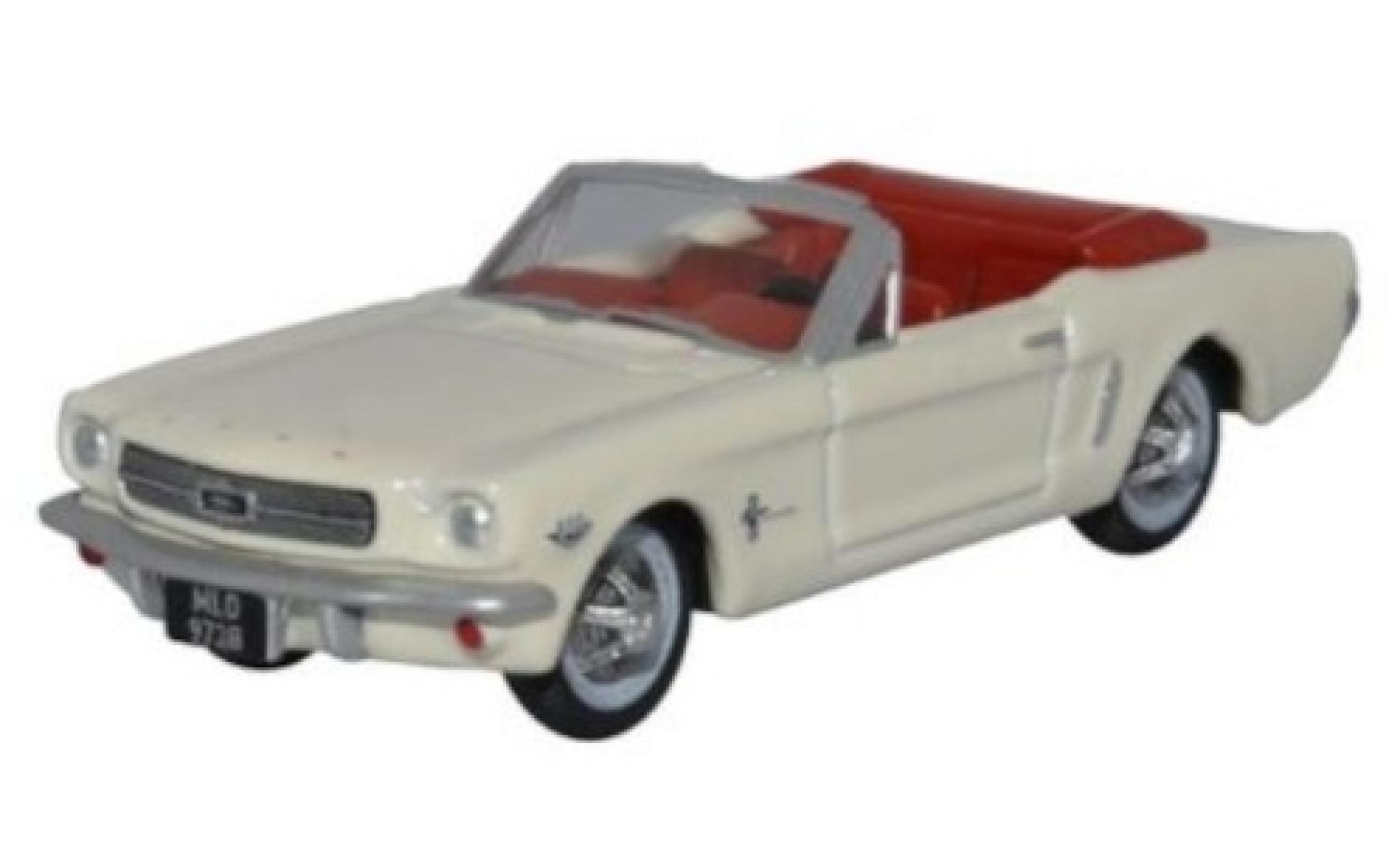 Ford Mustang 1/87 Oxford Cabriolet wit 1965 modelauto