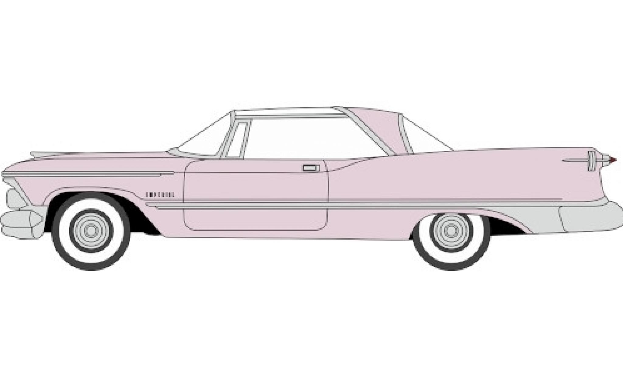 Imperial Crown 1/87 Oxford 2-Door Hardtop roze 1959 modelauto