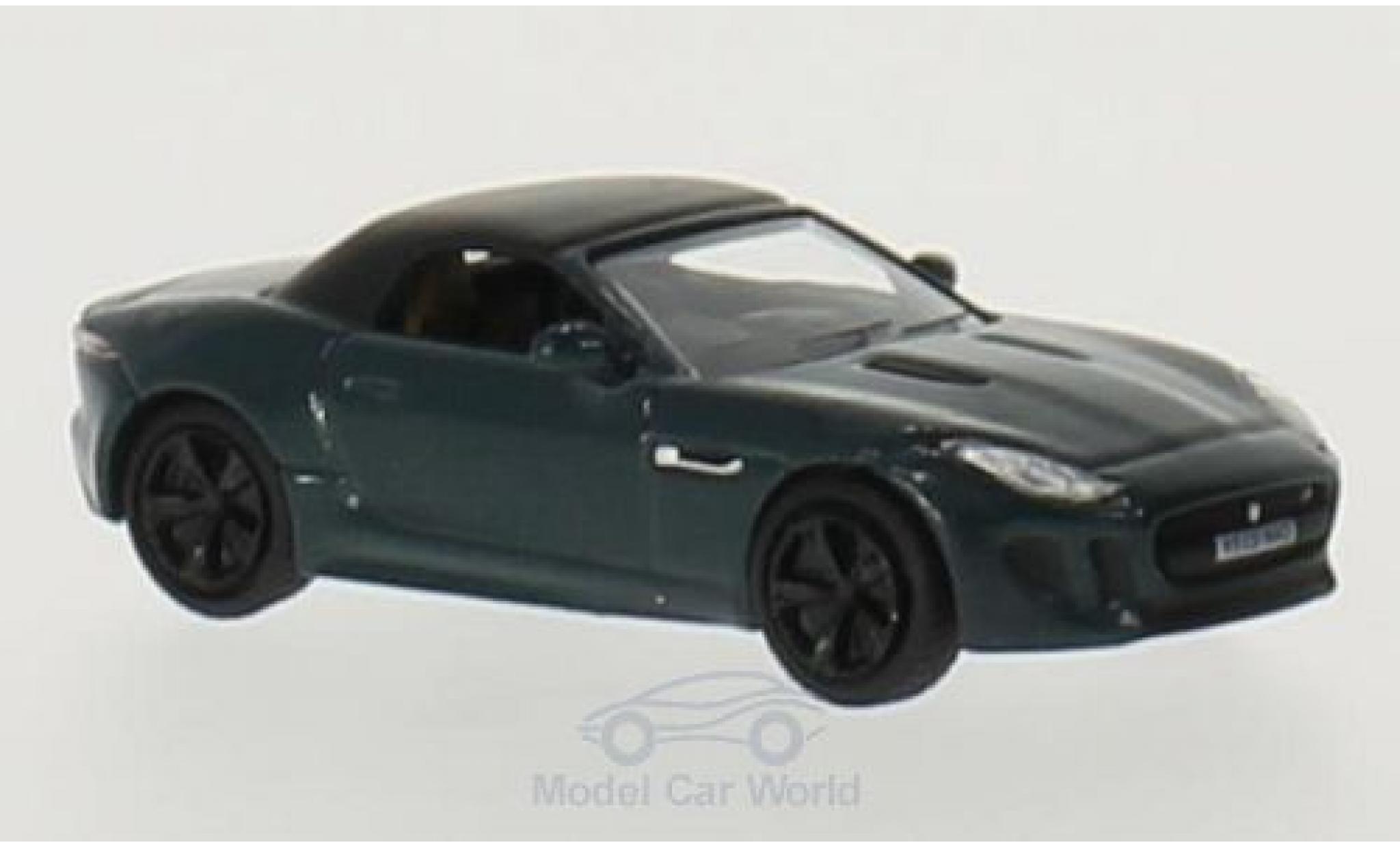 Jaguar F-Type 1/76 Oxford groen/zwart RHD modelauto
