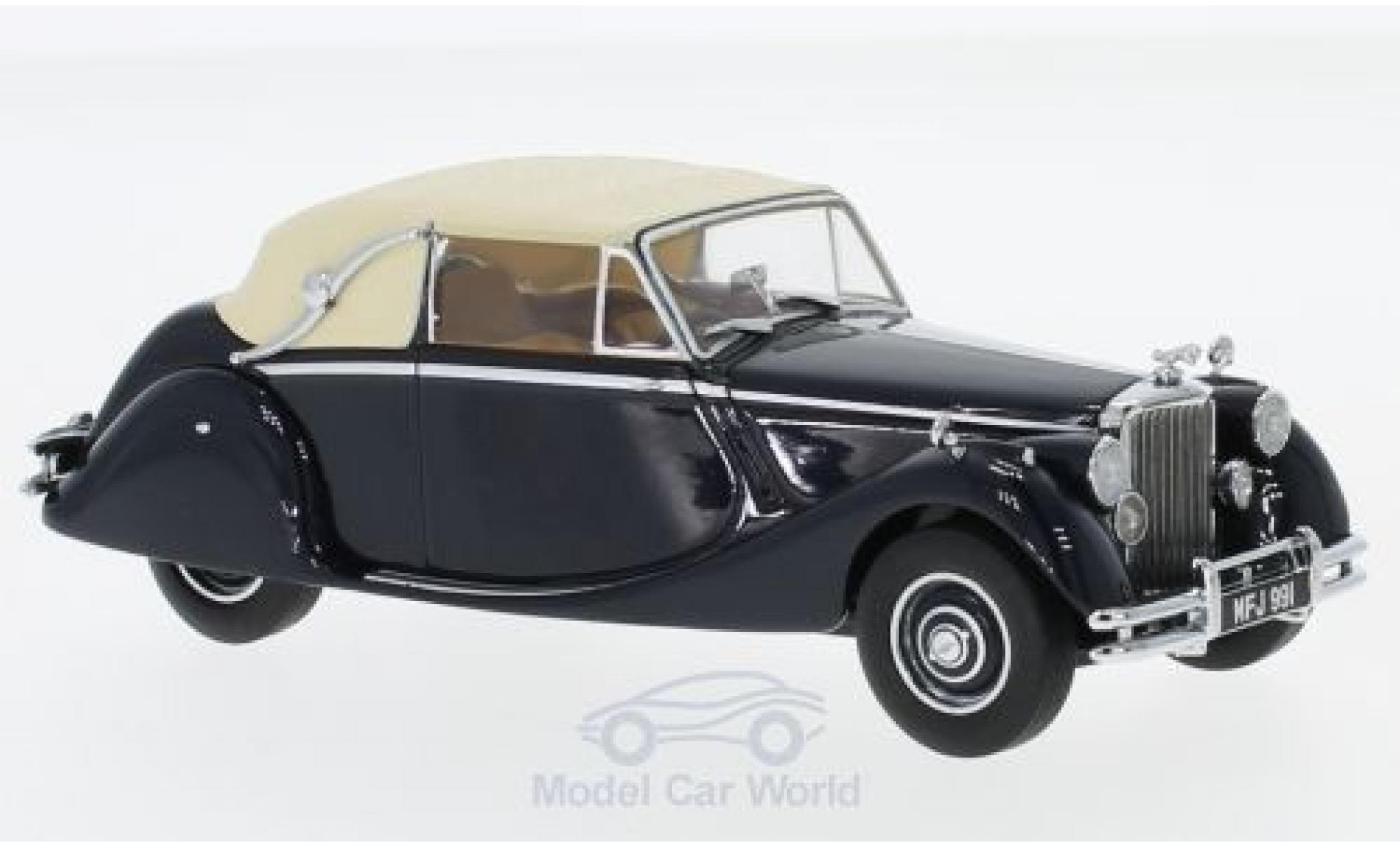 Jaguar MK 1/43 Oxford V blauw/beige RHD modelauto