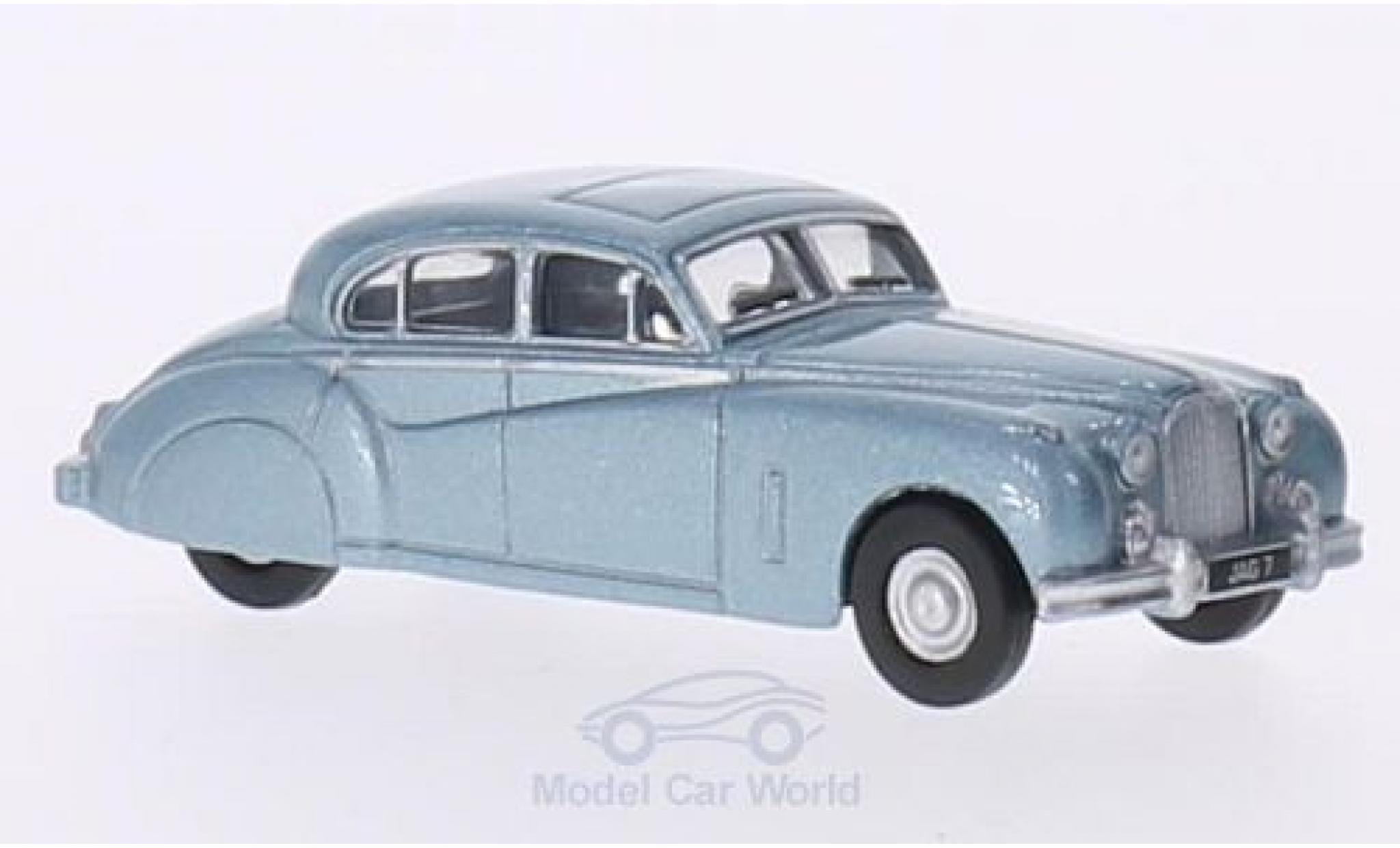 Jaguar MK 1/76 Oxford MkVII metallic blauw RHD modelauto