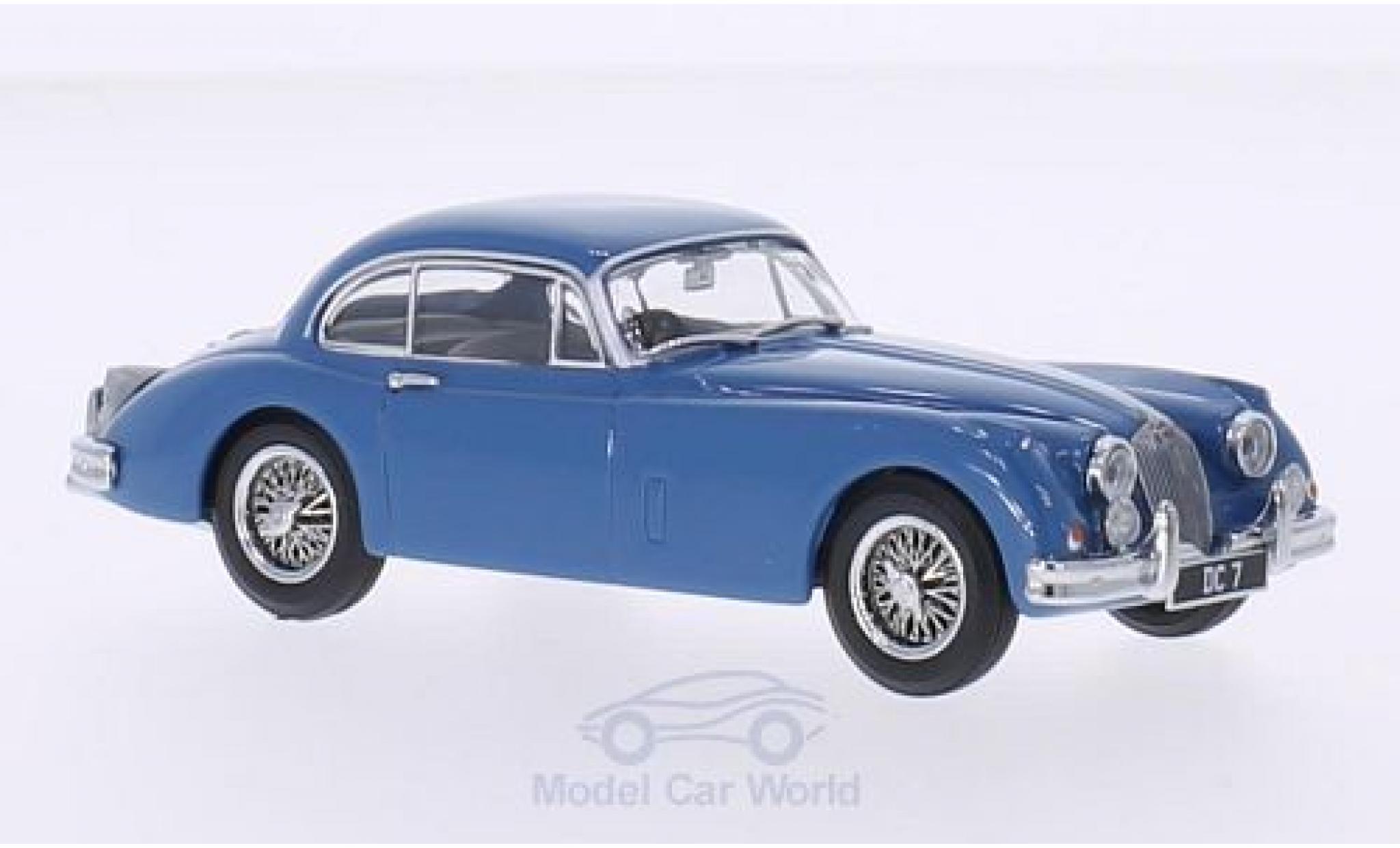 Jaguar XK 150 1/43 Oxford 150 FHC blauw RHD modelauto