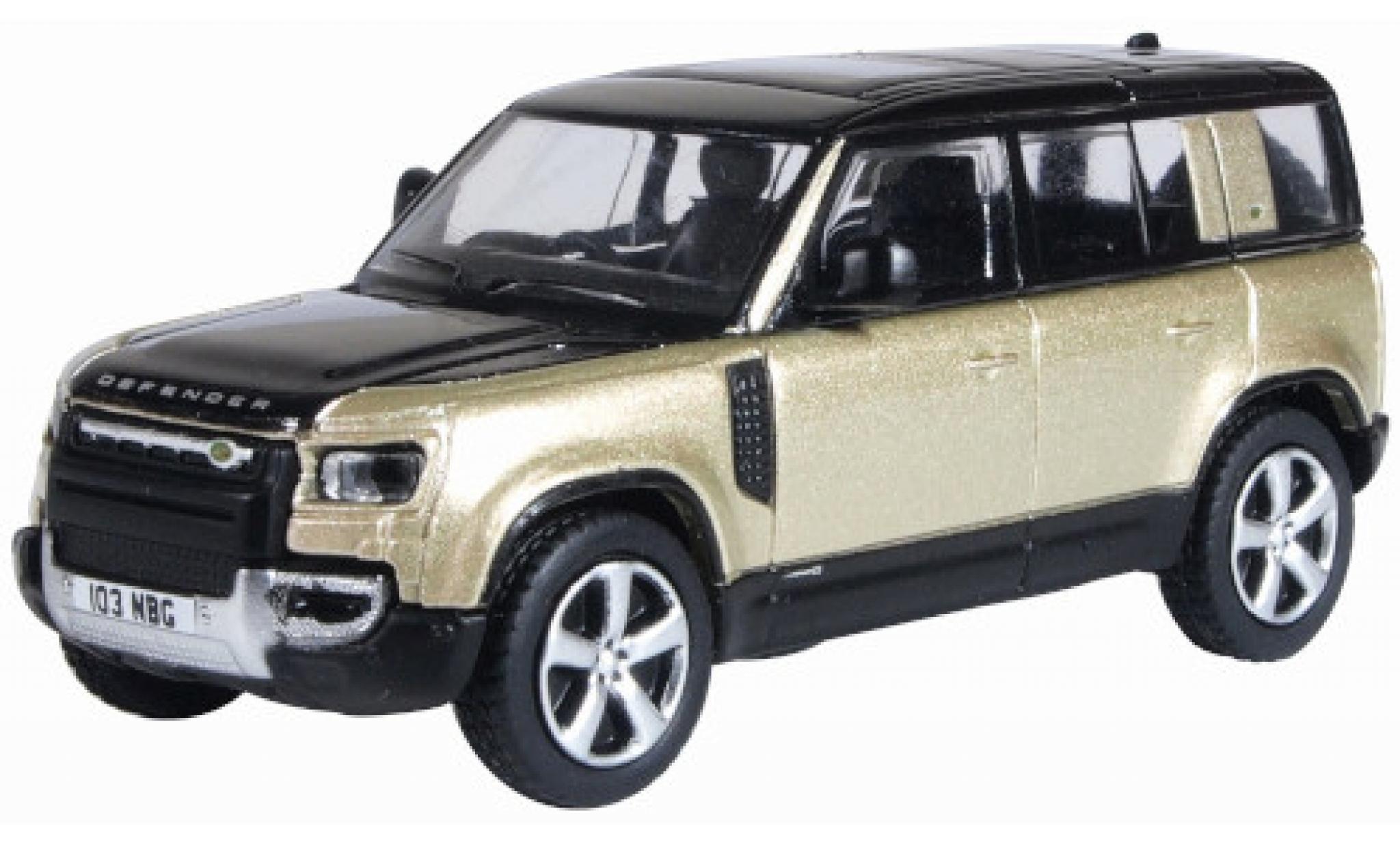 Land Rover Defender 1/76 Oxford 110X (L663) metallic bruin/zwart RHD 2020 modelauto