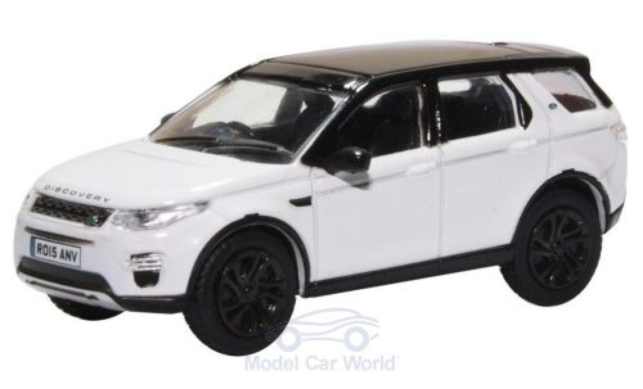 Land Rover Discovery 1/76 Oxford Sport wit/zwart modelauto