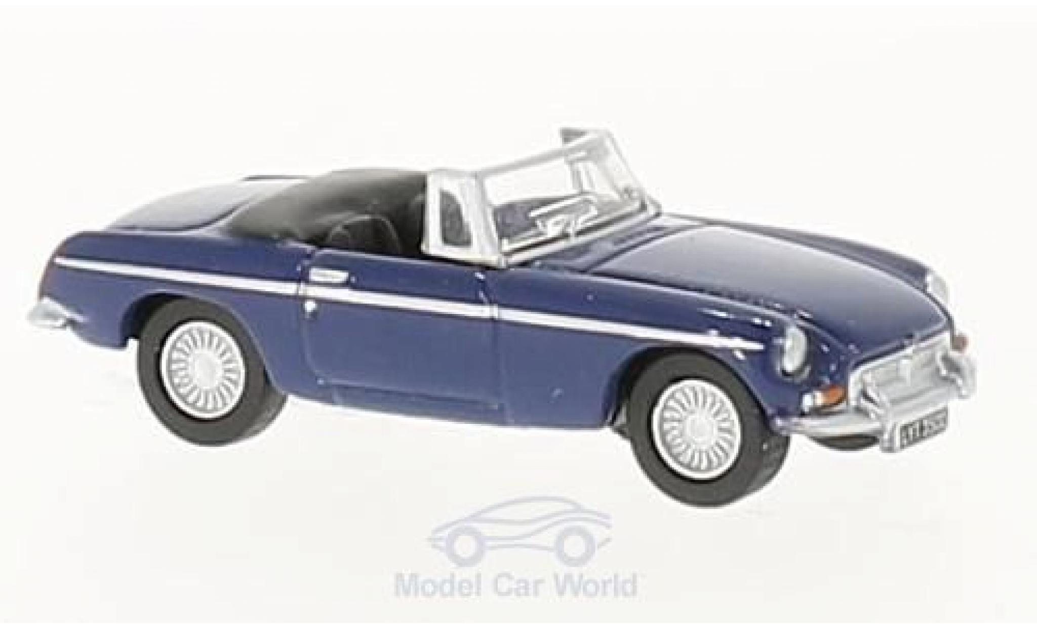 MG B 1/76 Oxford Roadster blauw RHD modelauto