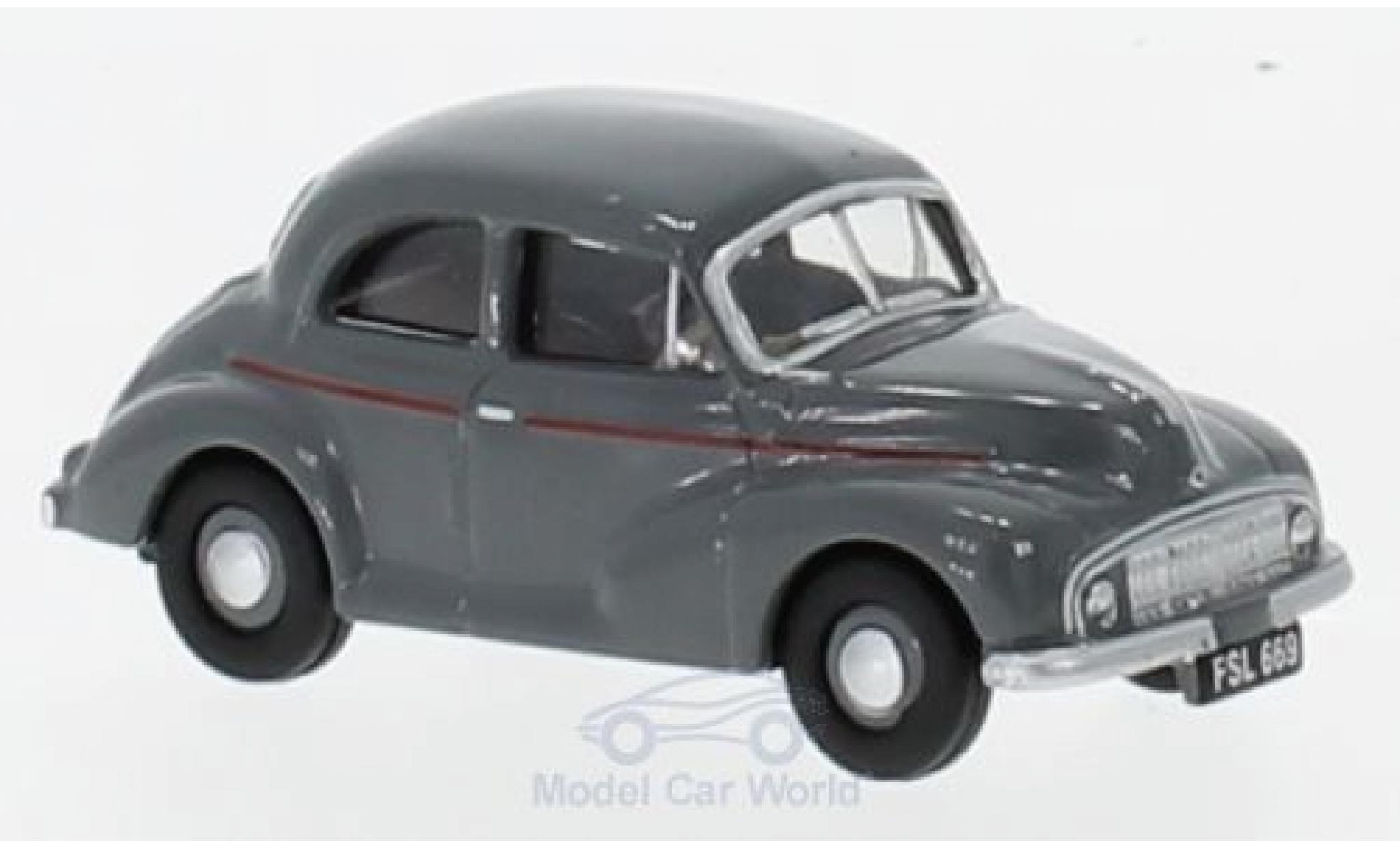 Morris Minor 1/76 Oxford Saloon grijs modelauto