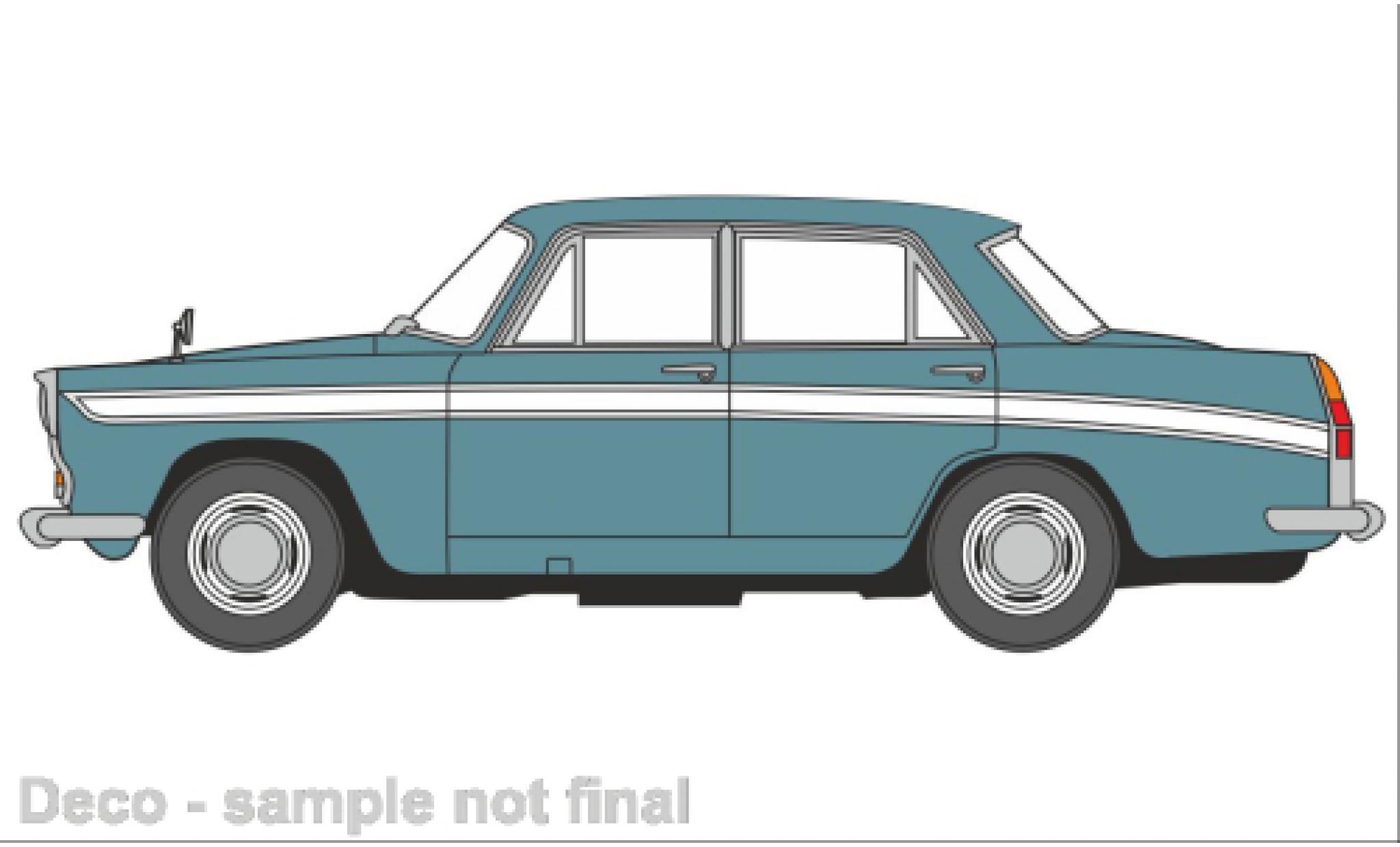 Austin Cambridge 1/76 Oxford turquoise clair/wit modelauto