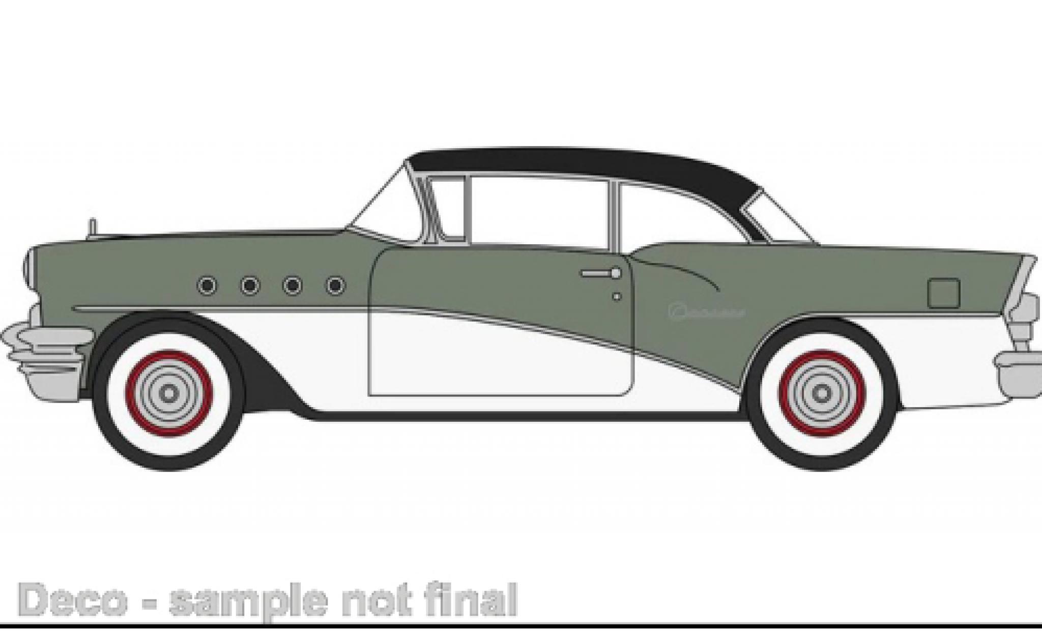 Buick Century 1/87 Oxford grijs/wit 1955 modelauto