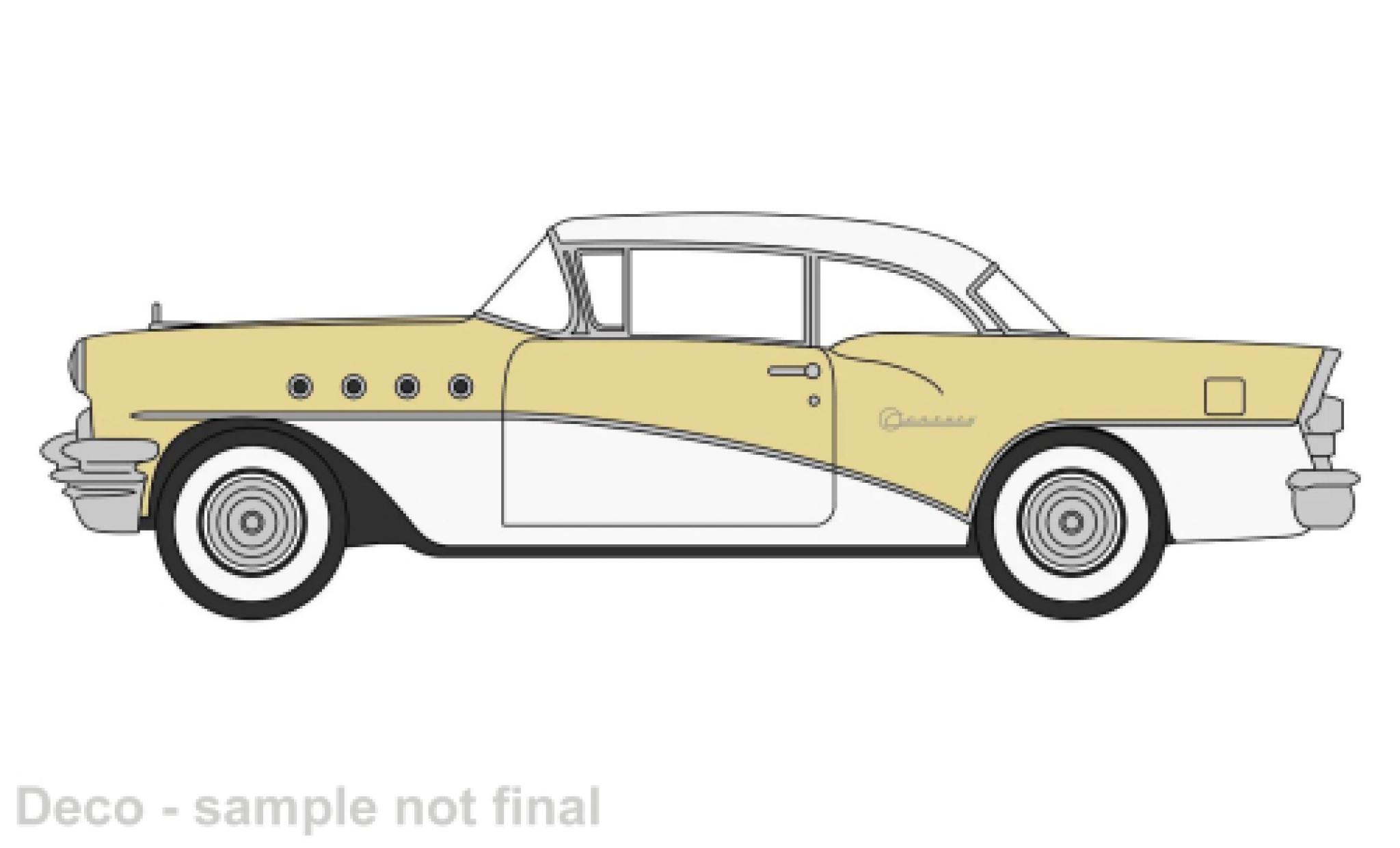 Buick Century 1/87 Oxford geel/wit 1955 modelauto