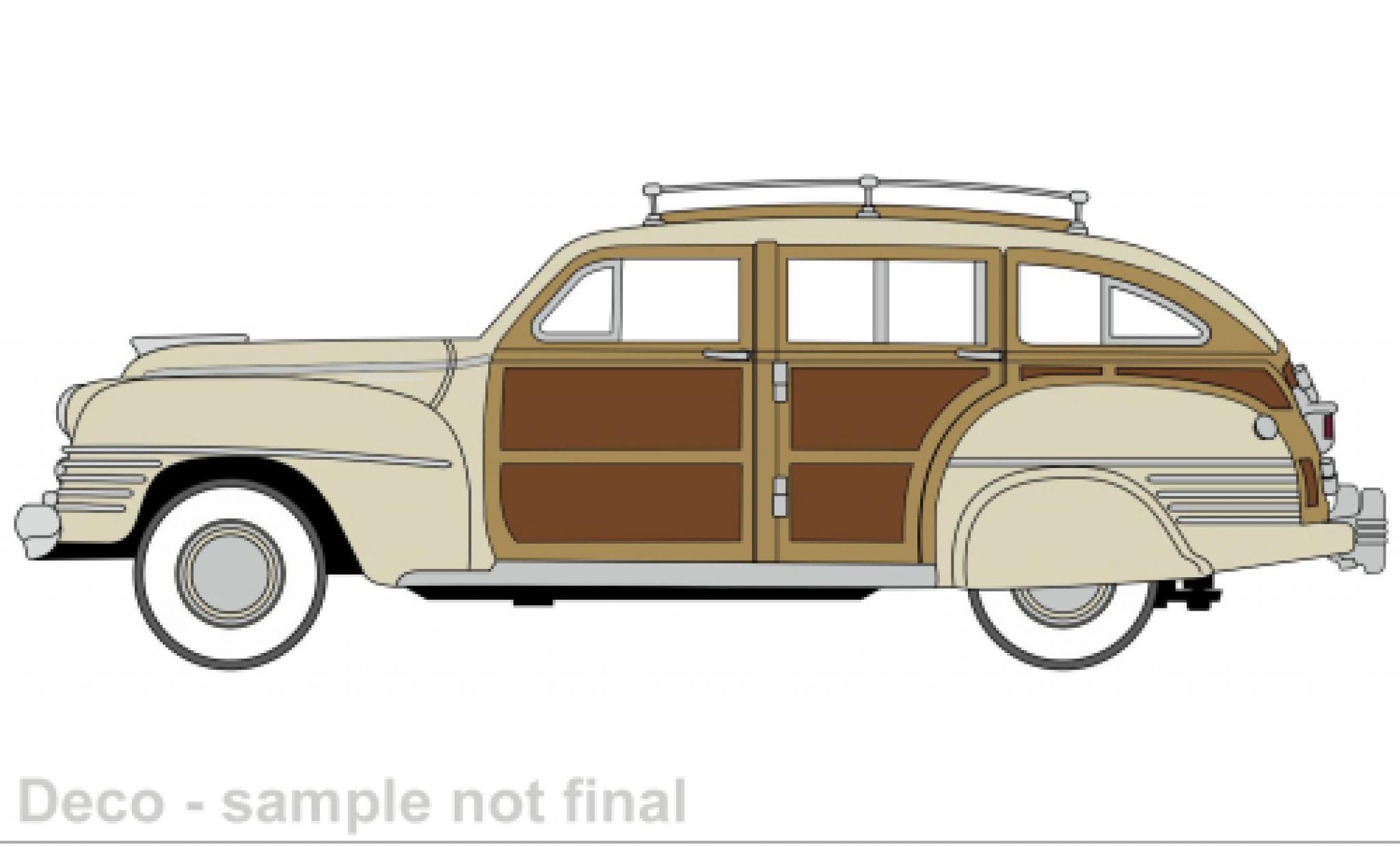 Chrysler Town & Country 1/87 Oxford beige/optique de bois 1942 modelauto