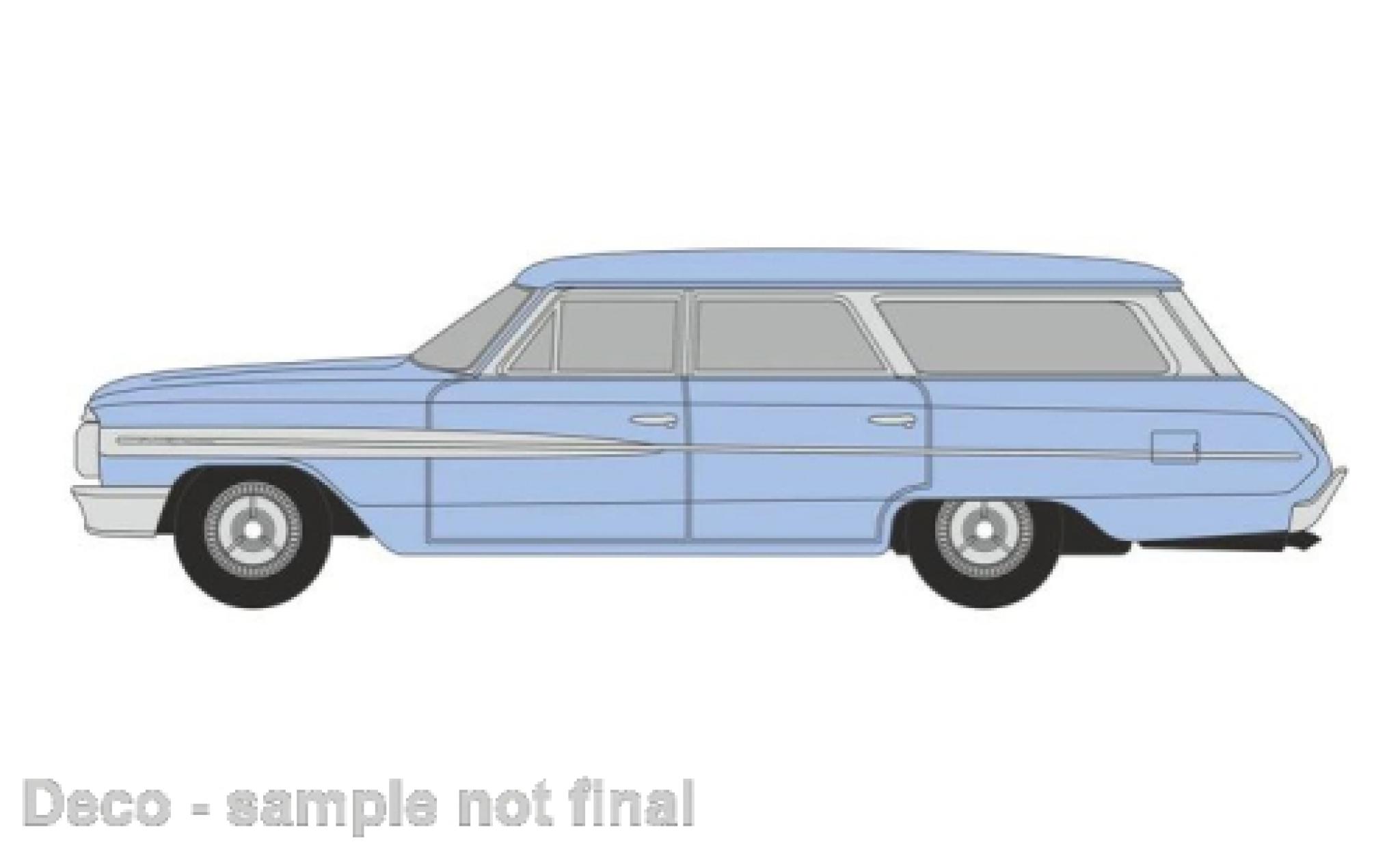 Ford Country Squire 1/87 Oxford blauw clair 1964 modelauto
