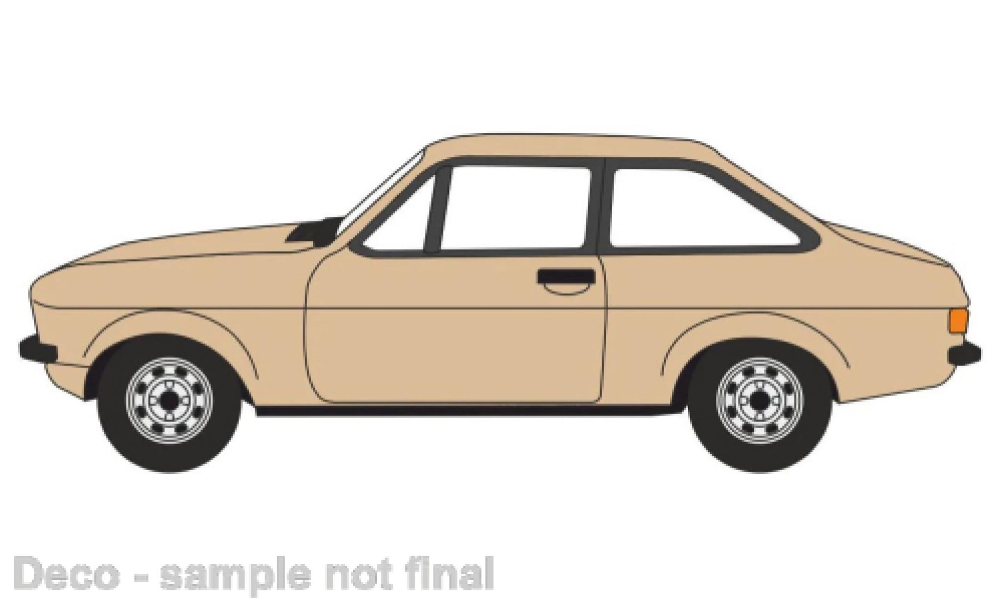 Ford Escort 1/76 Oxford MkII beige modelauto