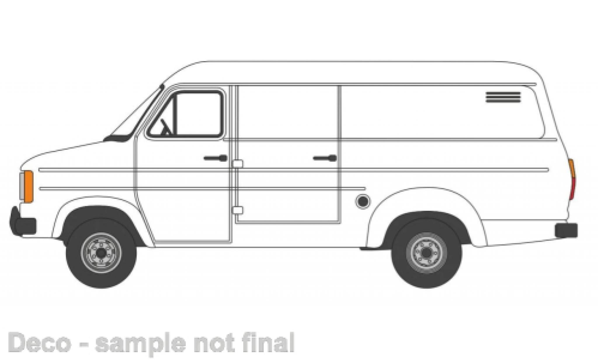 Ford Transit 1/76 Oxford MKII wit modelauto
