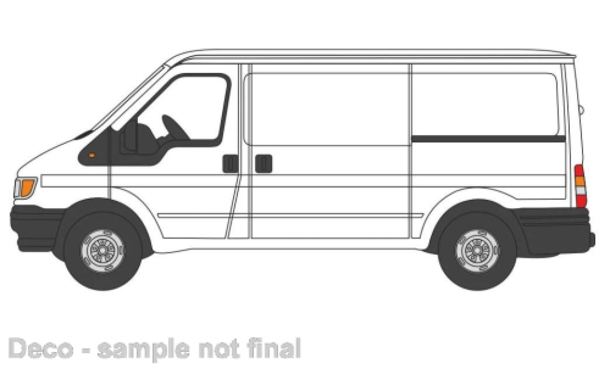 Ford Transit 1/76 Oxford MKIV wit modelauto