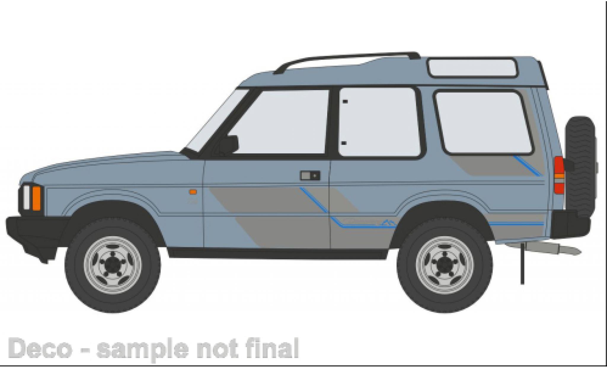 Land Rover Discovery 1/76 Oxford 1 blauw clair modelauto
