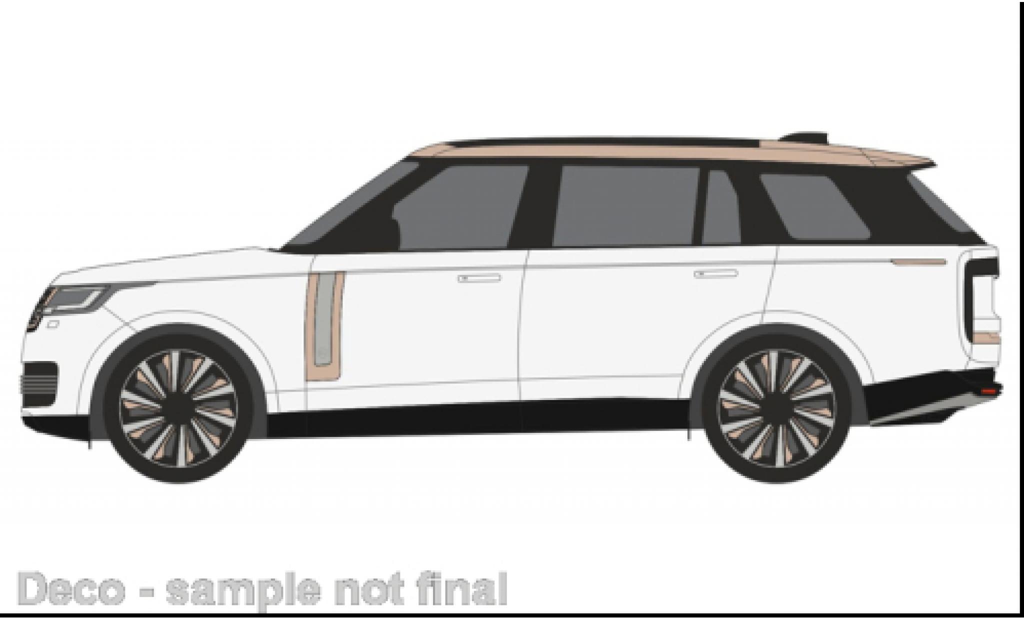 Land Rover Range Rover 1/76 Oxford L460 LWB SV wit modelauto