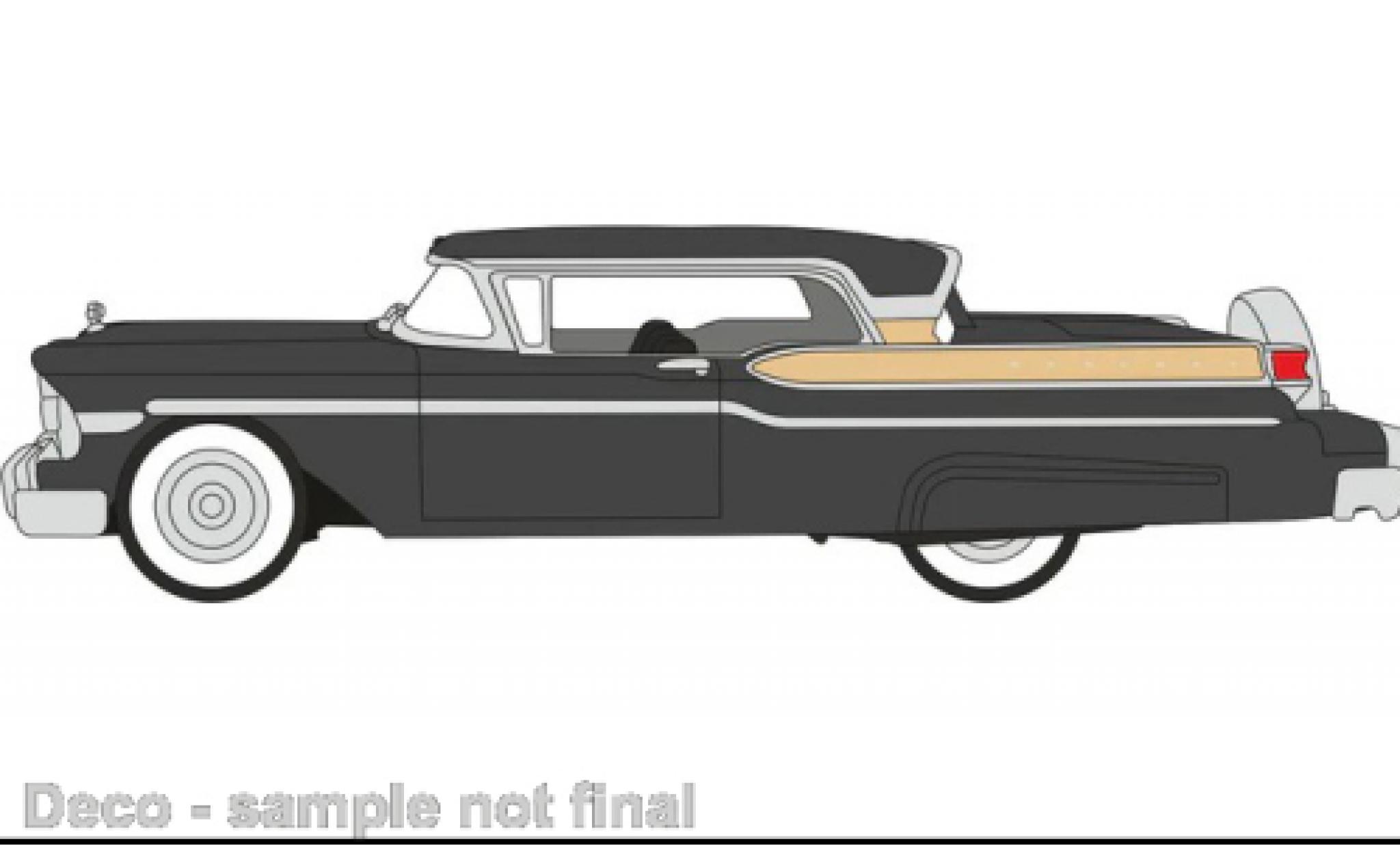Mercury Turnpike 1/87 Oxford zwart 1957 modelauto