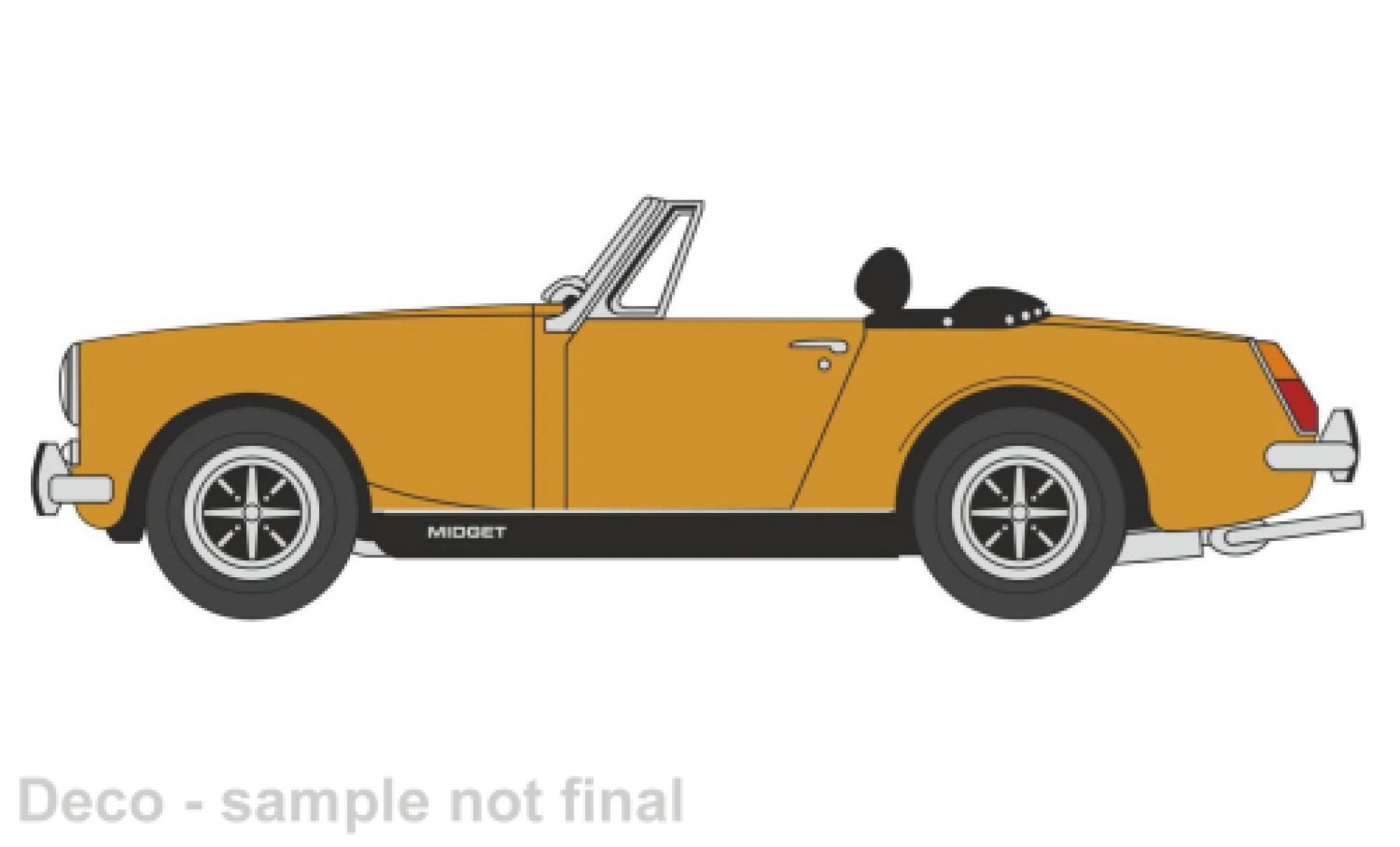 MG Midget 1/76 Oxford MkIII geel modelauto