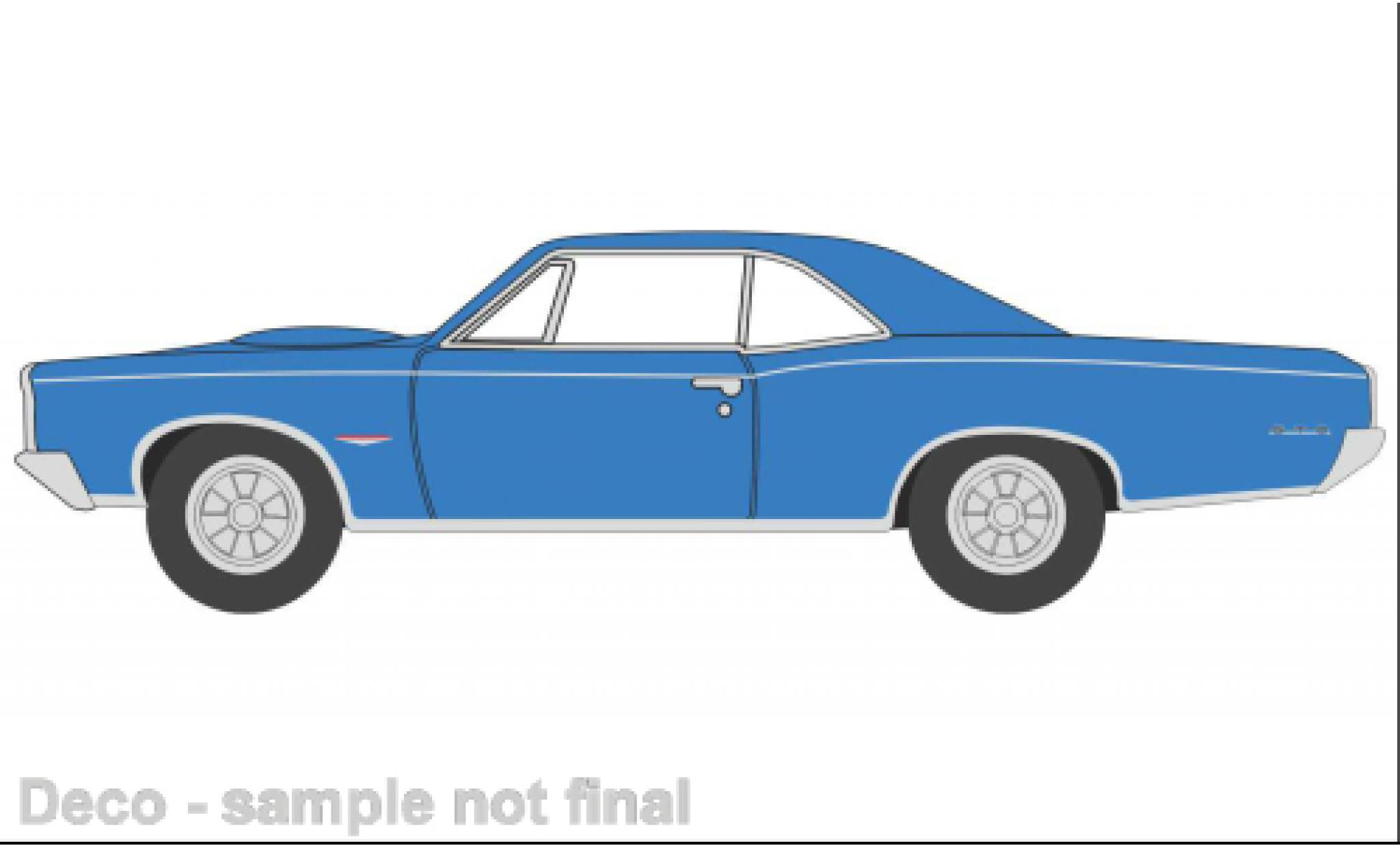 Pontiac GTO 1/87 Oxford blauw 1966 modelauto