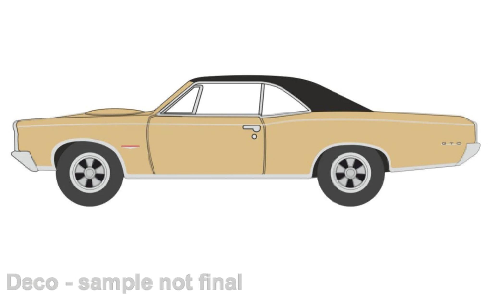 Pontiac GTO 1/87 Oxford metallic beige/zwart 1966 modelauto