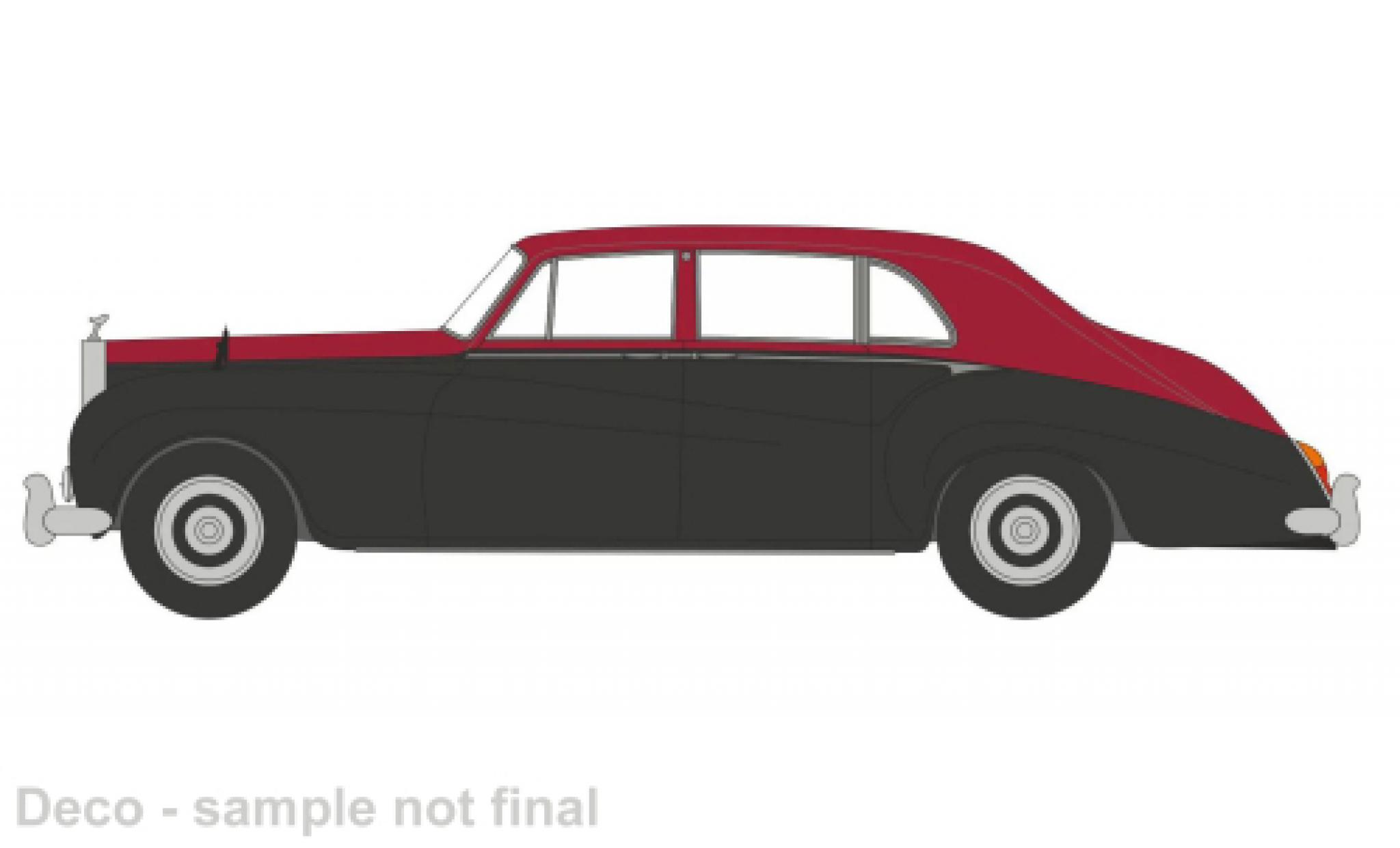 Rolls Royce Phantom 1/43 Oxford V James Young rood/zwart 1:43 modelauto