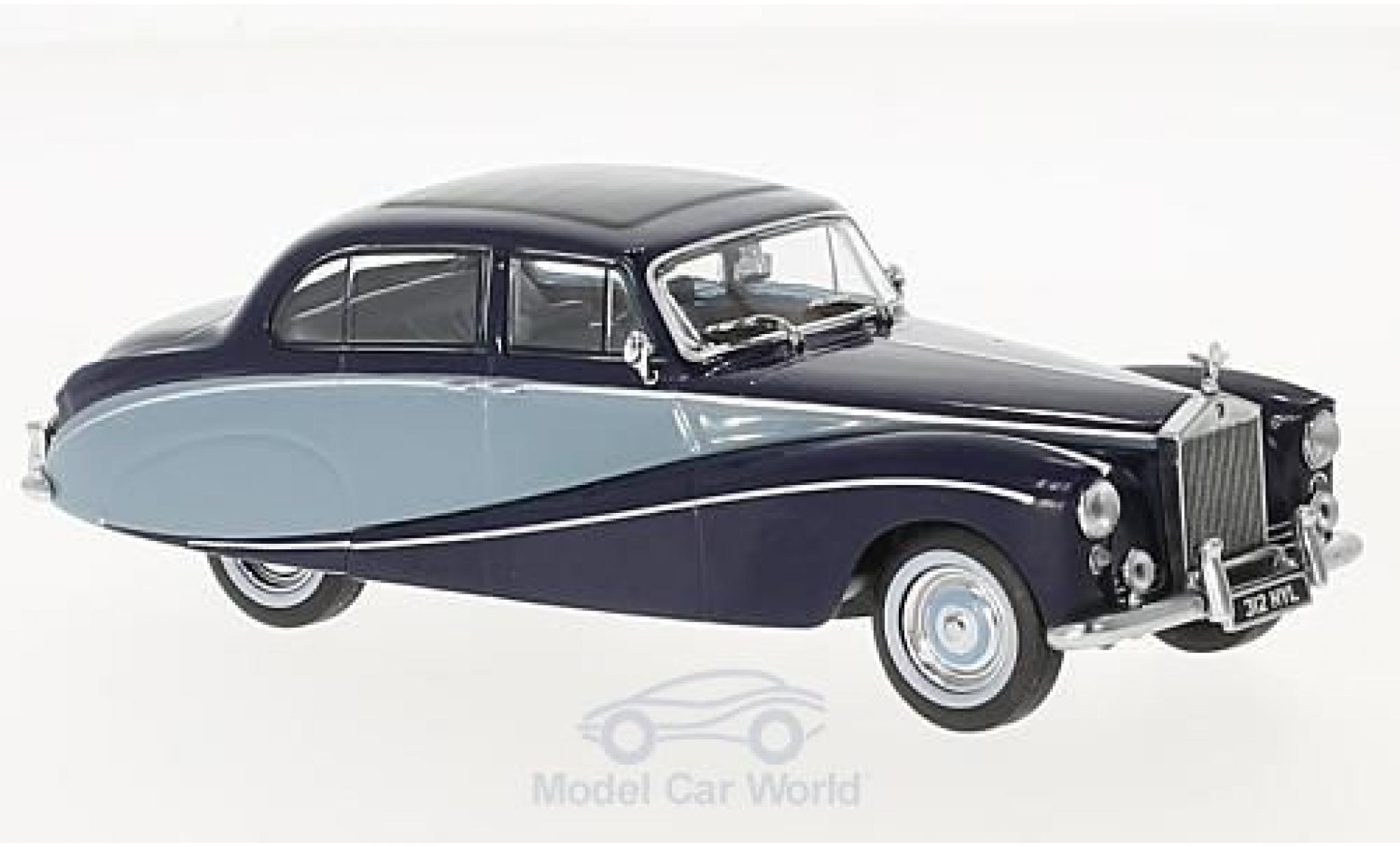 Rolls Royce Silver Cloud 1/43 Oxford Hooper Empress blauw/blauw RHD modelauto