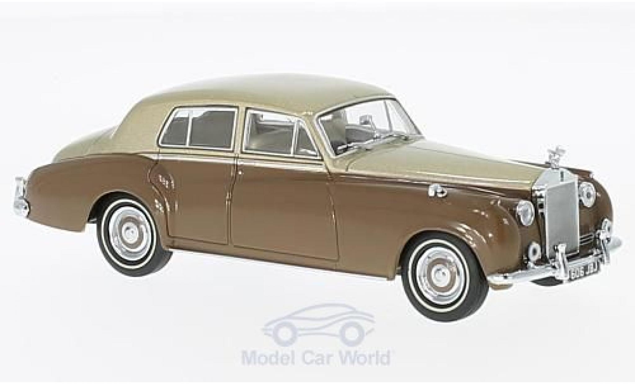Rolls Royce Silver Cloud 1/43 Oxford I metallic beige/bruin RHD modelauto