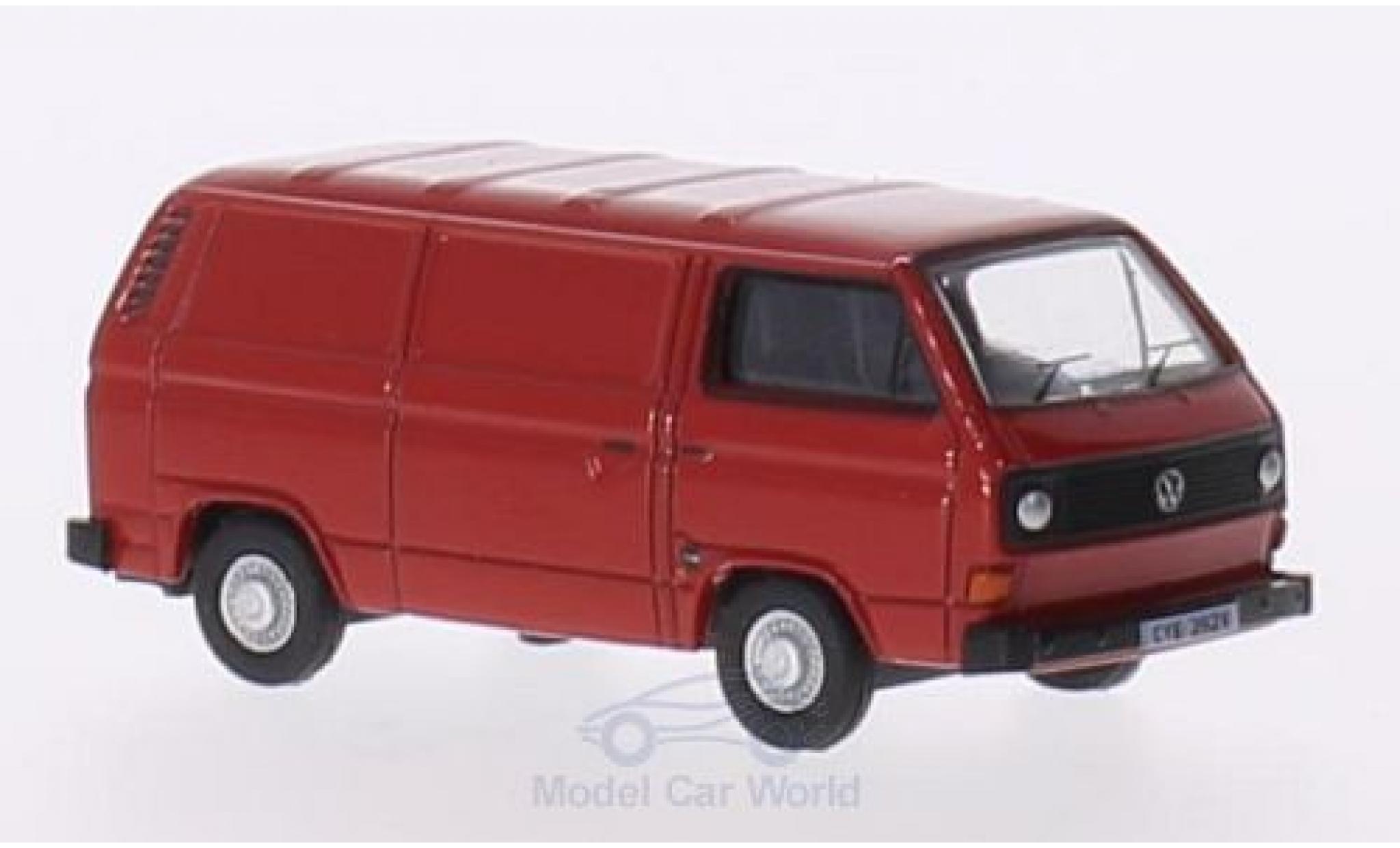 Volkswagen T2 A 1/76 Oxford 5 Van rood modelauto