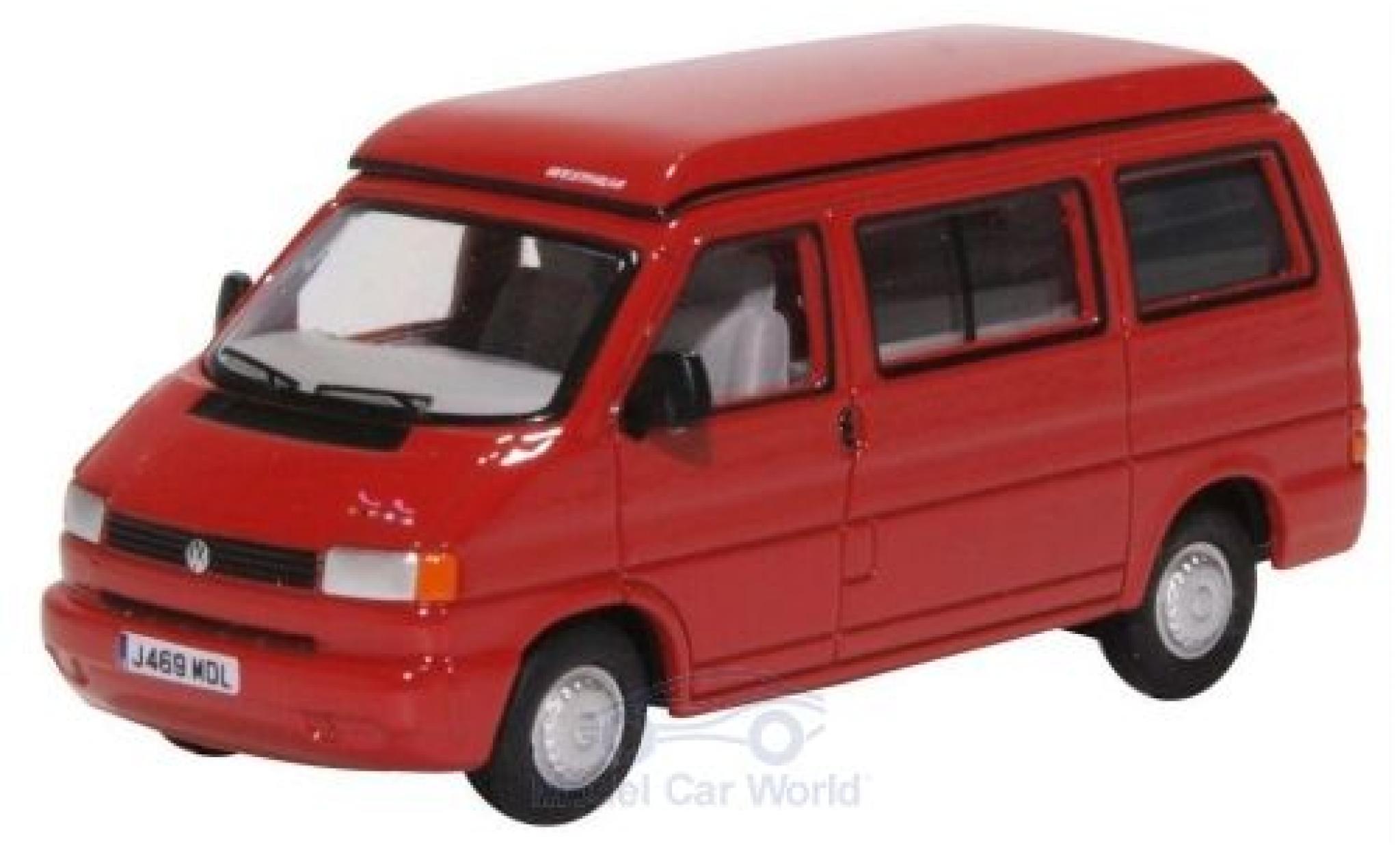 Volkswagen T4 1/76 Oxford Westfalia Camper rood modelauto