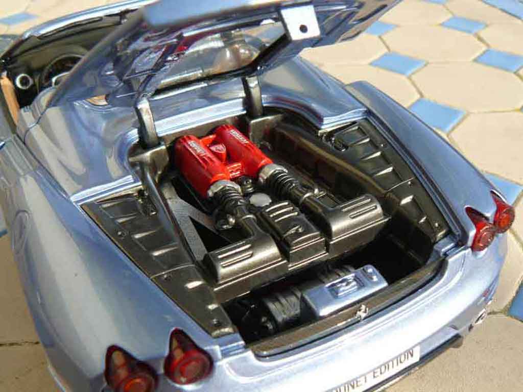 Ferrari F430 spider blauw metallized 1/18 Hot Wheels