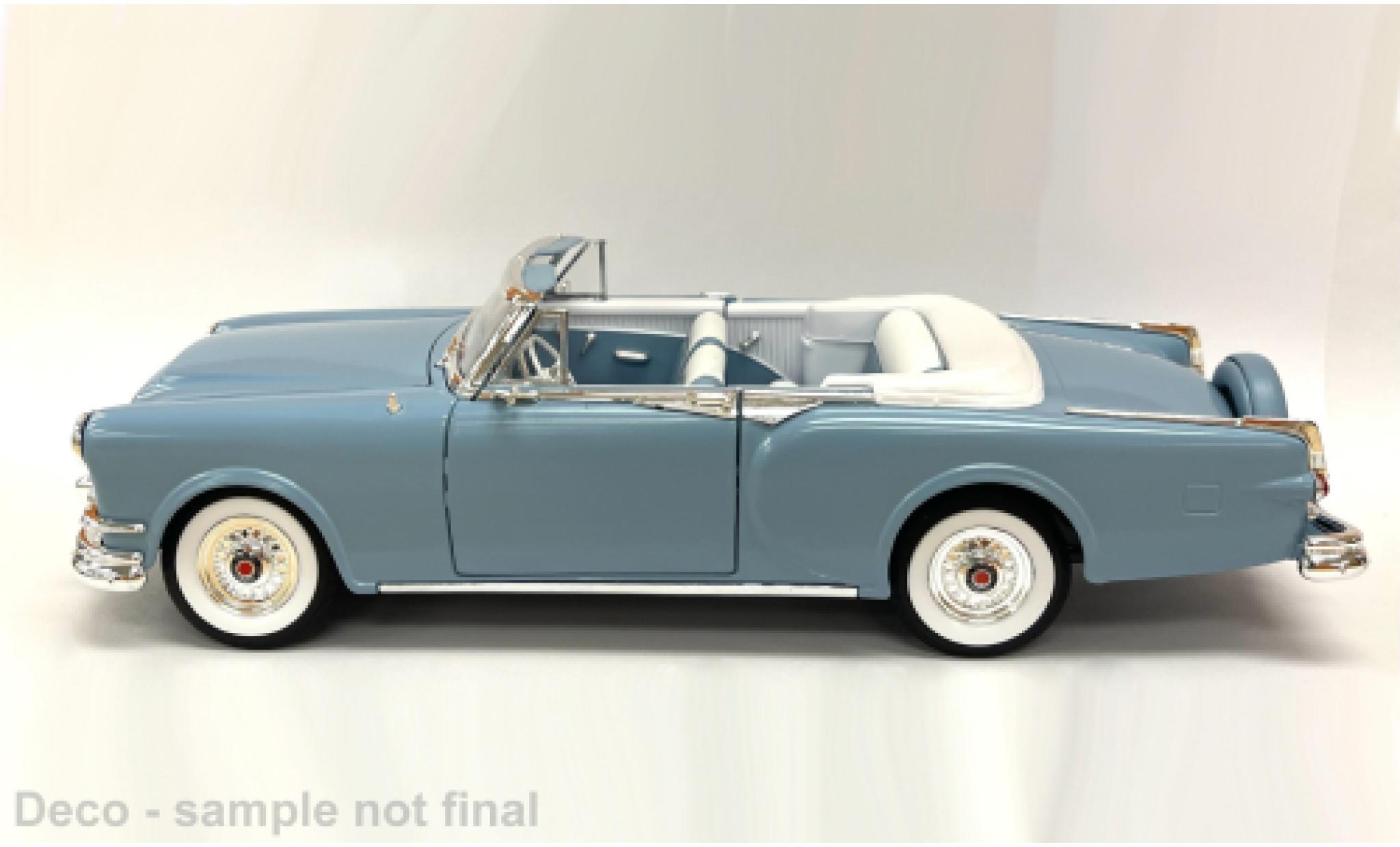 Packard Caribbean 1/18 Lucky Die Cast (Cabriolet) blauw/wit 1953 1:18 modelauto