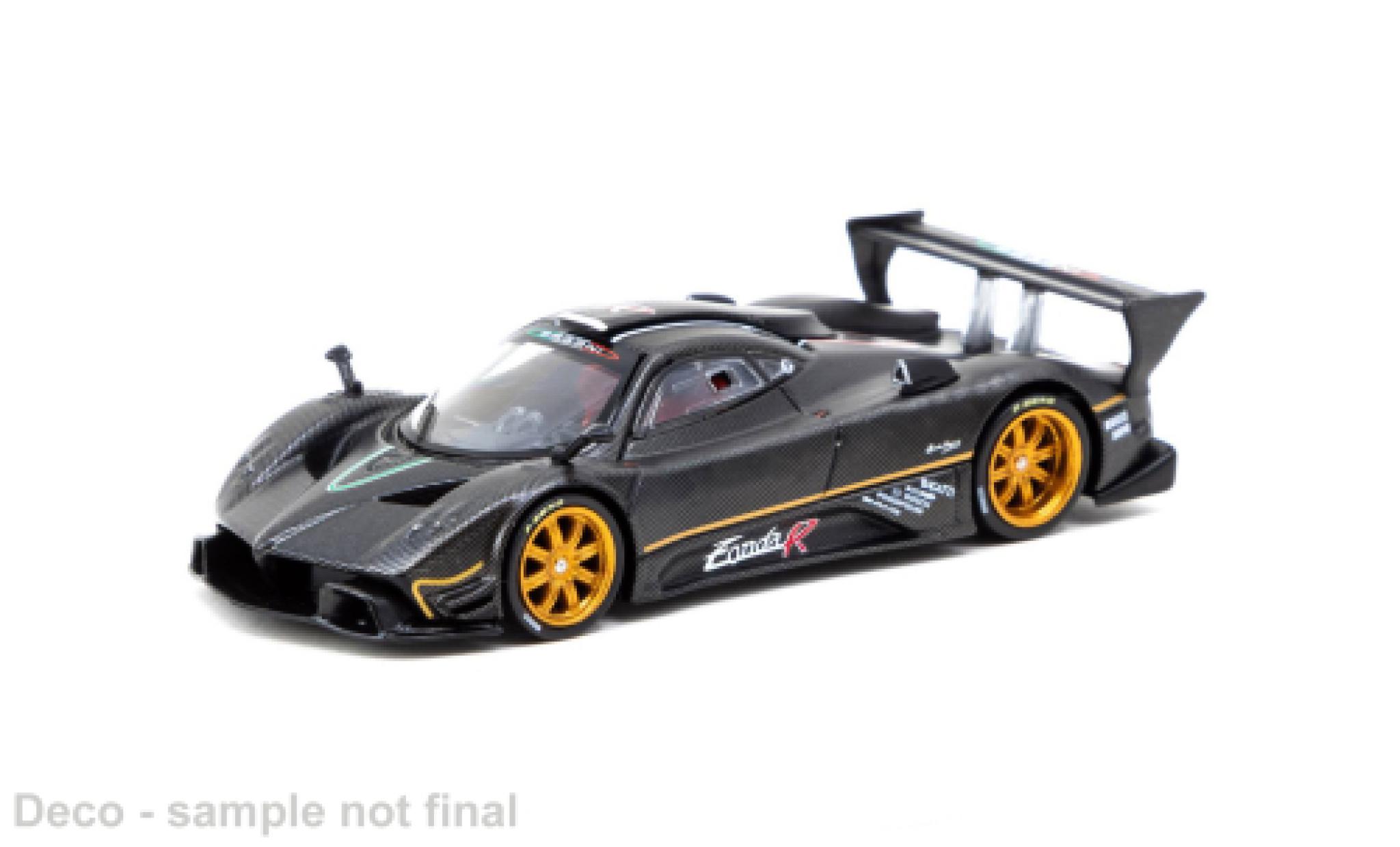 Pagani Zonda 1/64 Tarmac Works R zwart 2007 1:64 modelauto