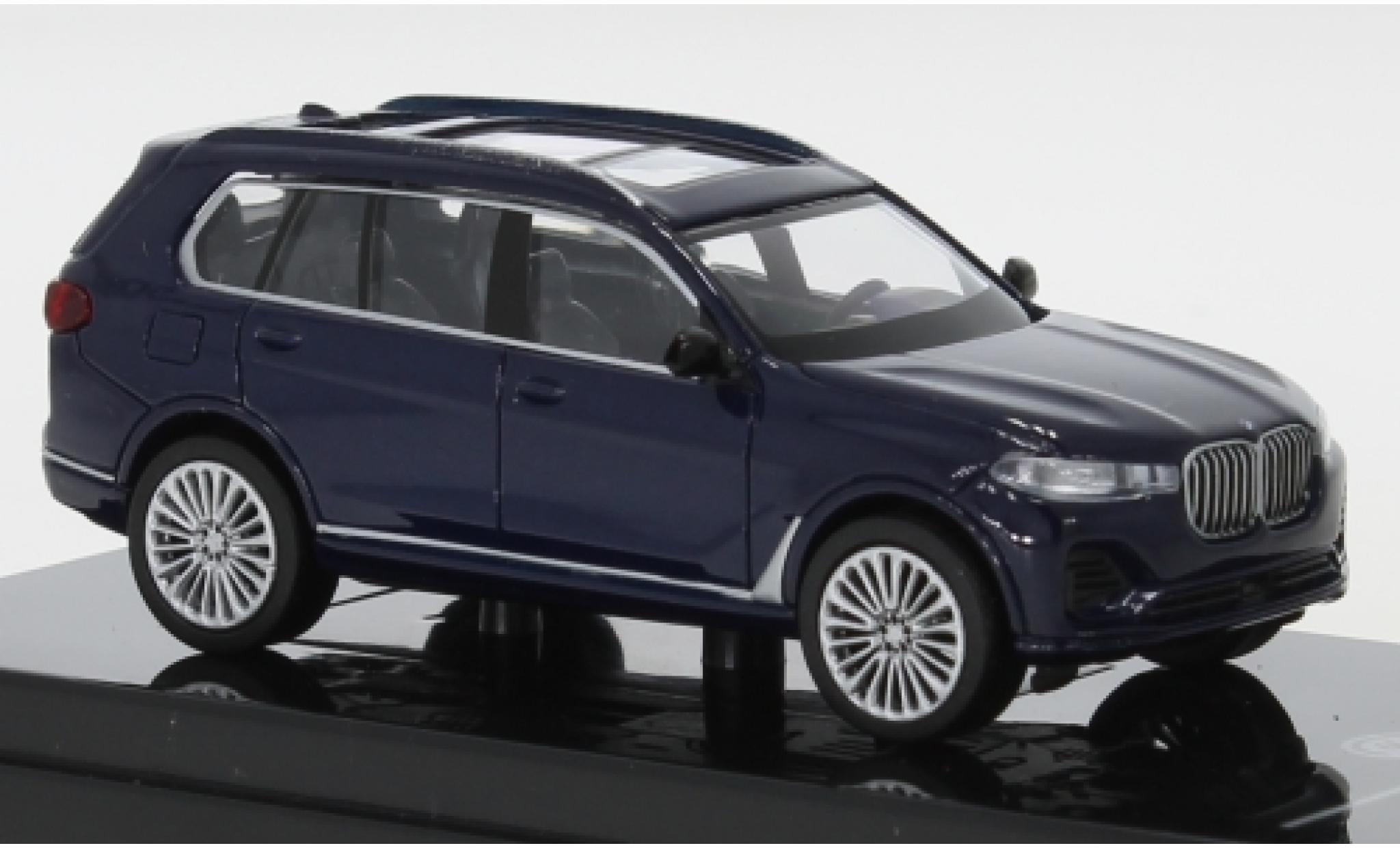 Bmw X7 1/64 Para64 (G07) metallic blauw fonc&eacute; modelauto