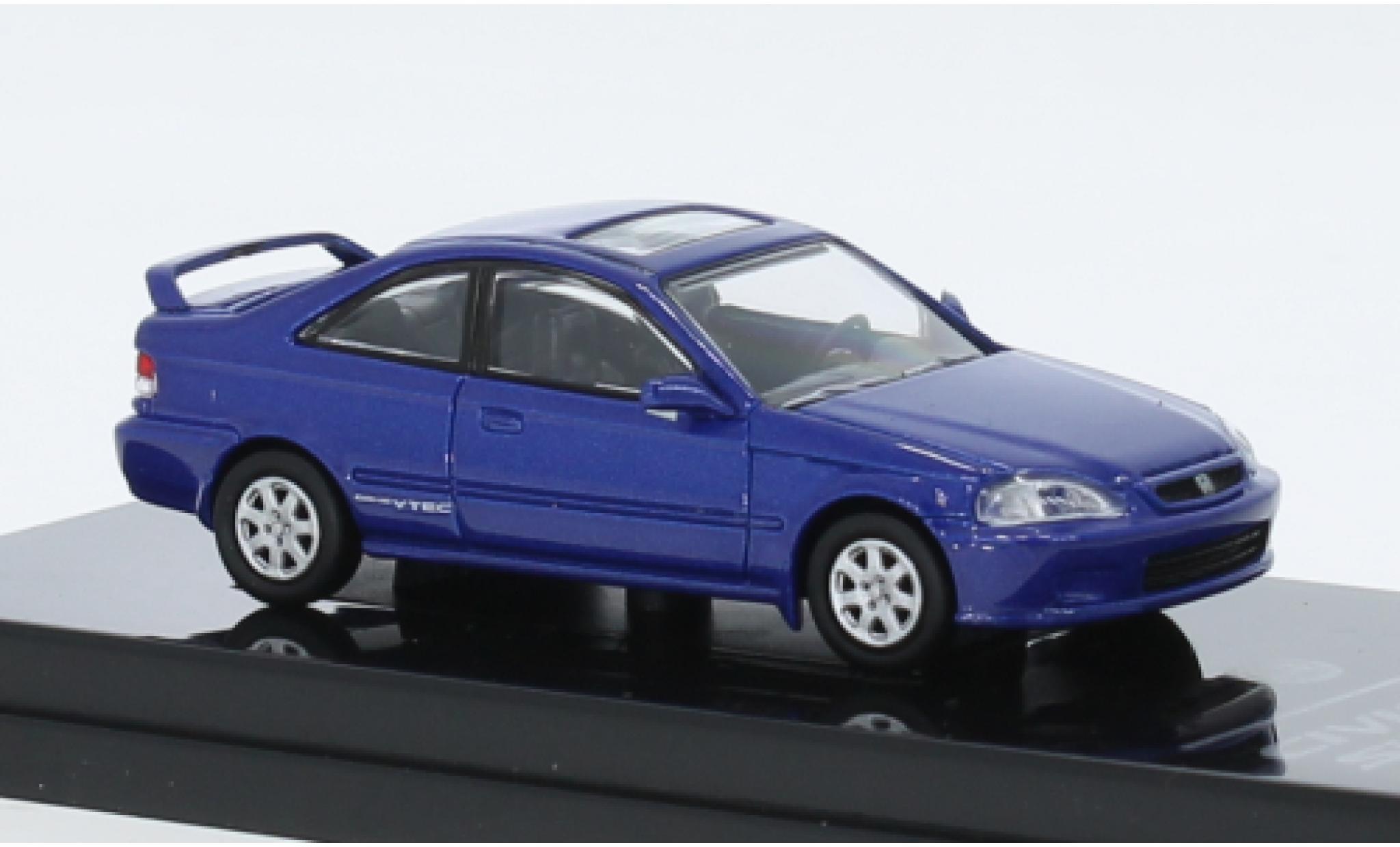 Honda Civic 1/64 Para64 Si metallic blauw 1999 modelauto