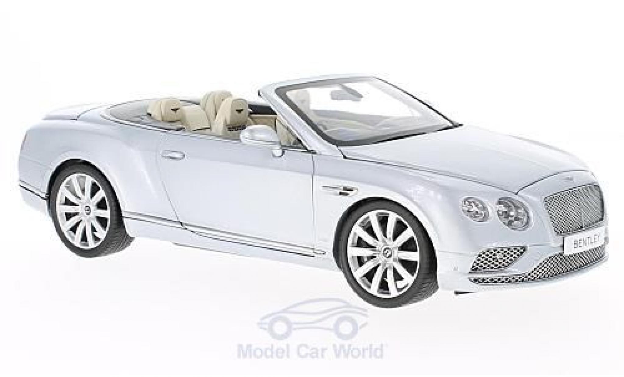 Bentley Continental T 1/18 Paragon GT Cabriolet grijs RHD 2016 modelauto