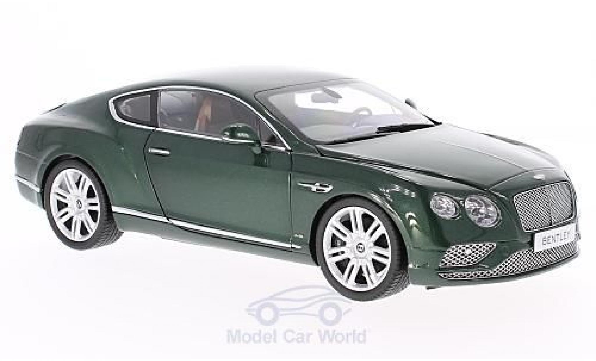 Bentley Continental T 1/18 Paragon GT groen 2016 modelauto