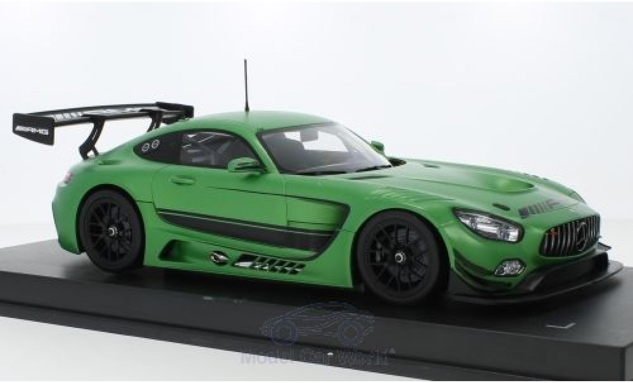 Mercedes AMG GT 1/18 Paragon 3 matt-groen 2016 modelauto