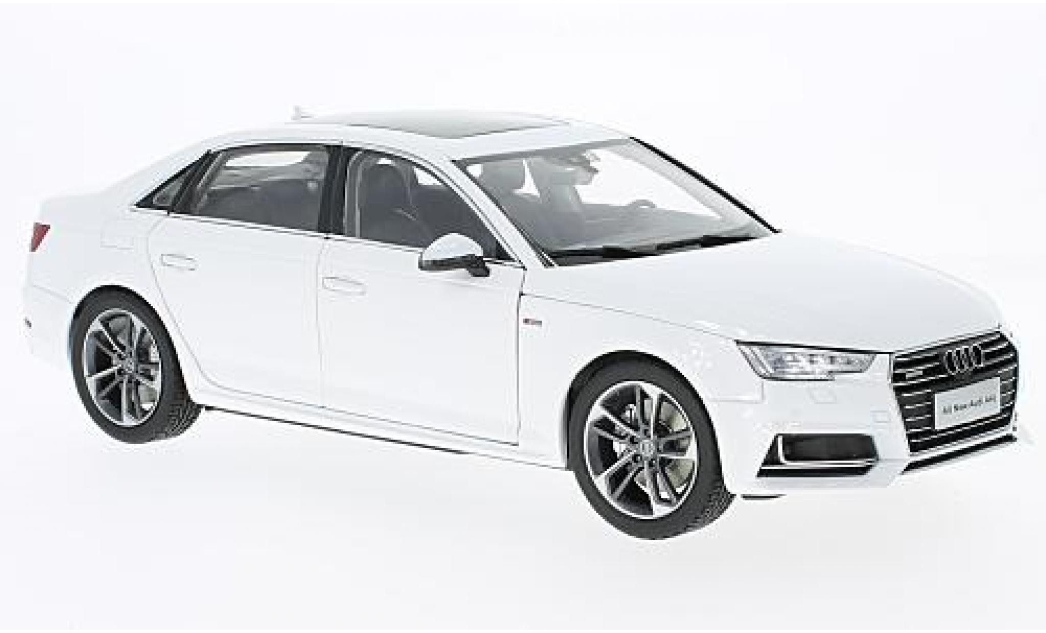 Audi A4 1/18 Paudi L wit 2017 sans Vitrine modelauto